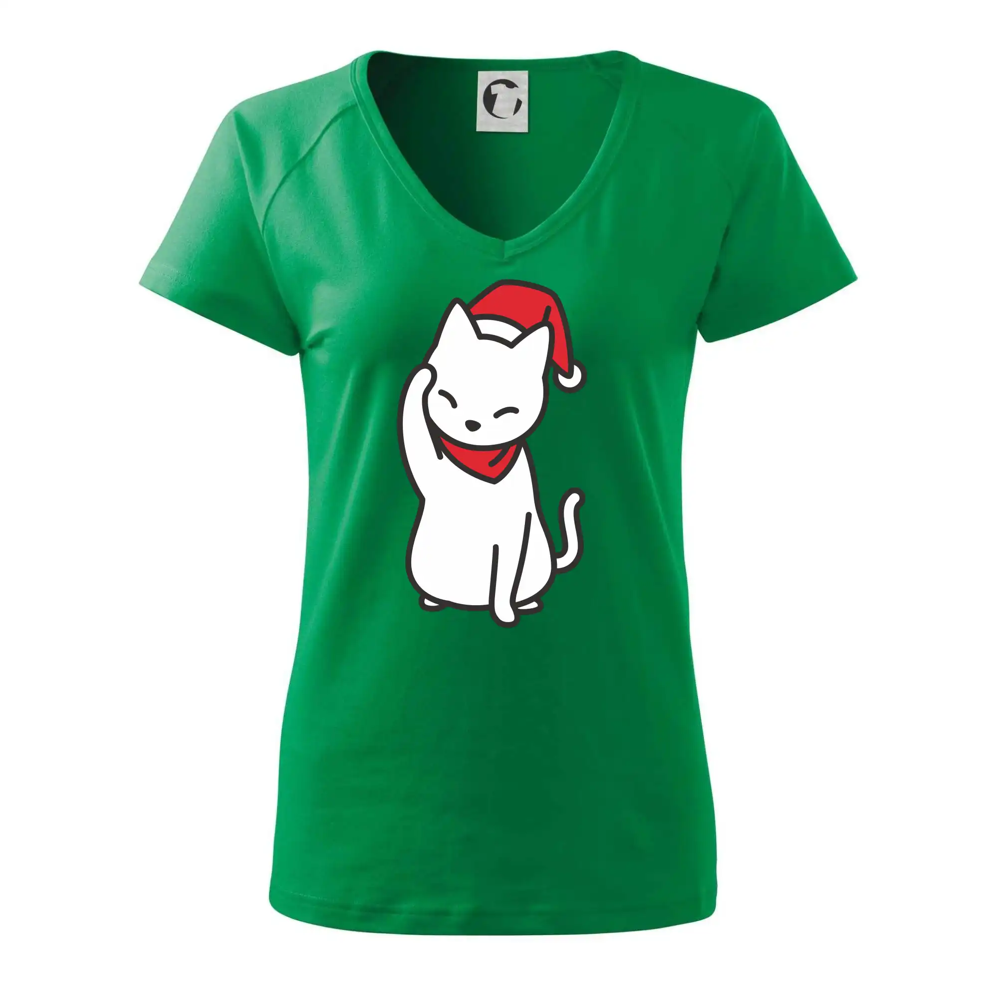 Vánoční kočka mávající