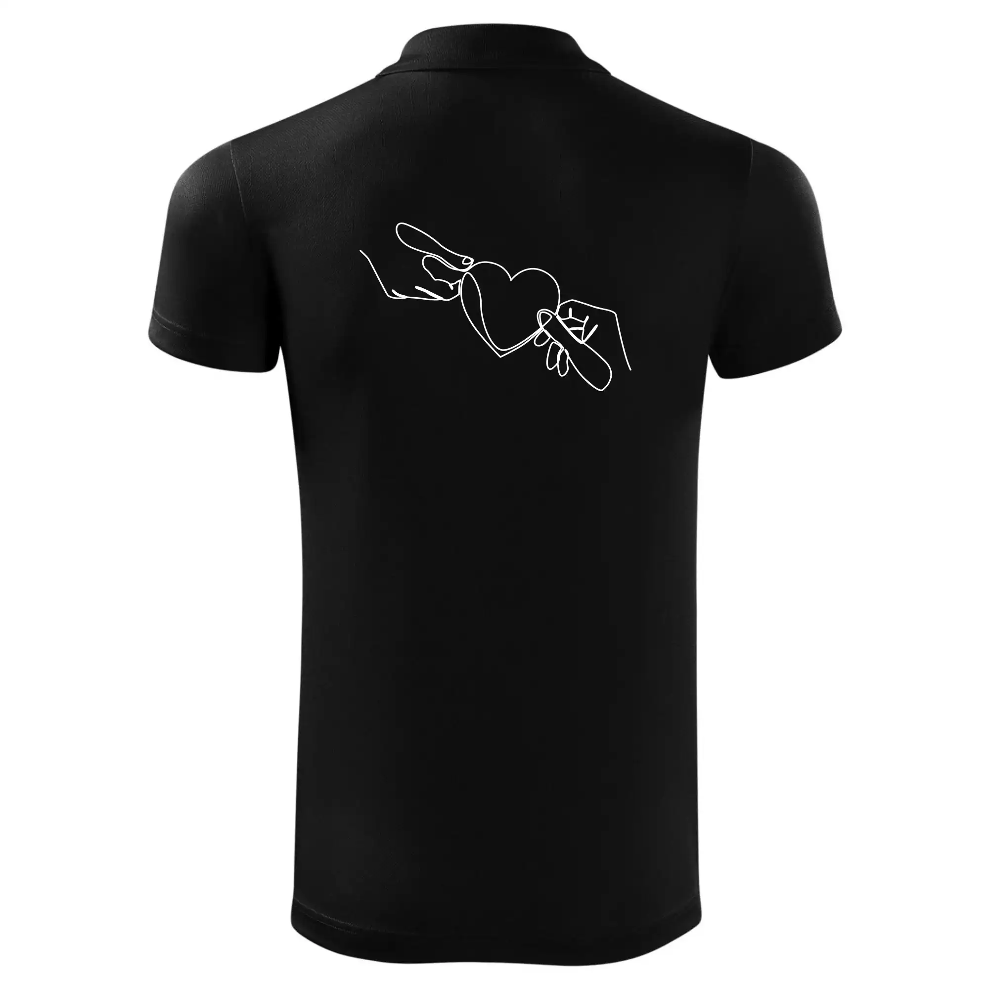 Dvě ruce a srdce jedním tahem