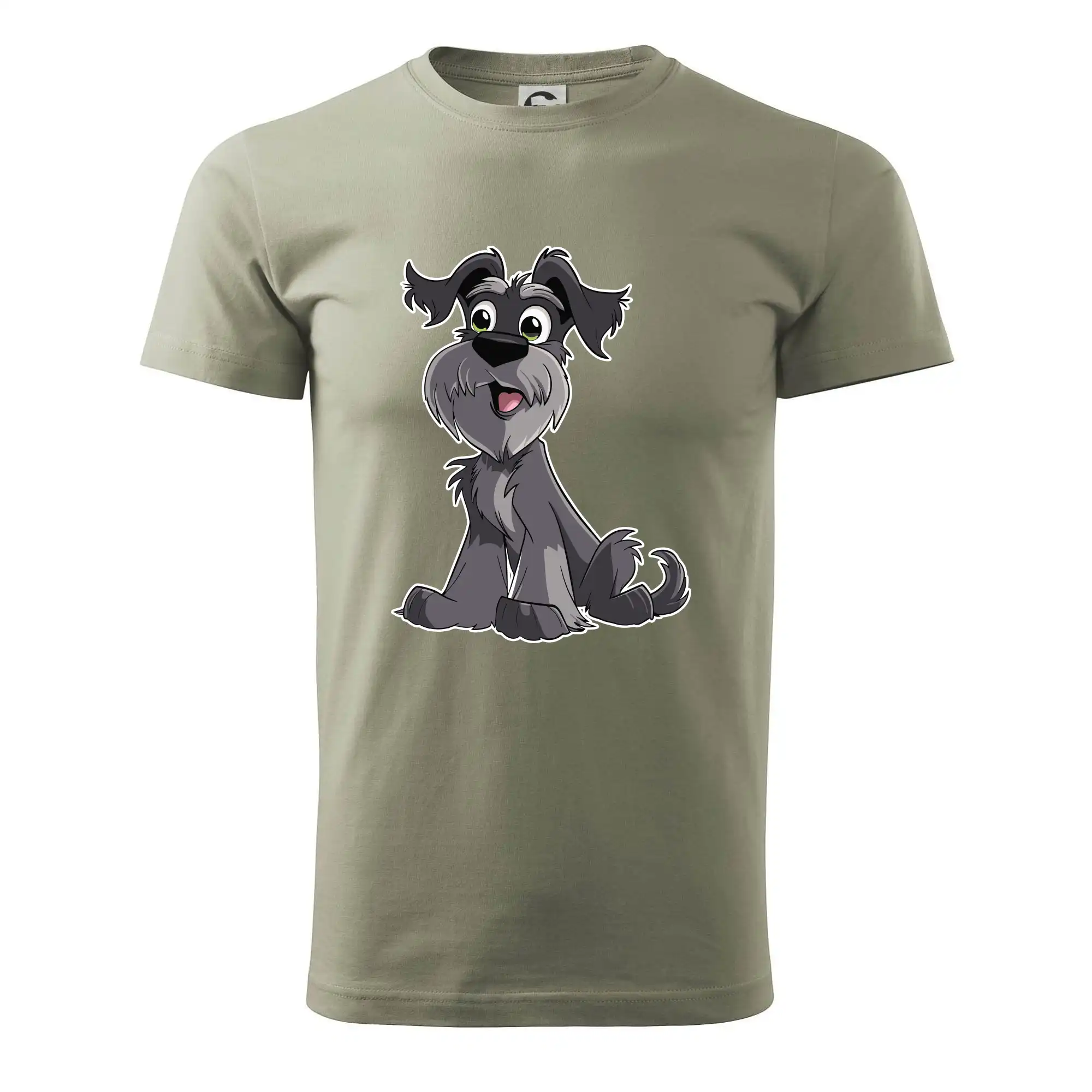 Knírač kreslený sedící