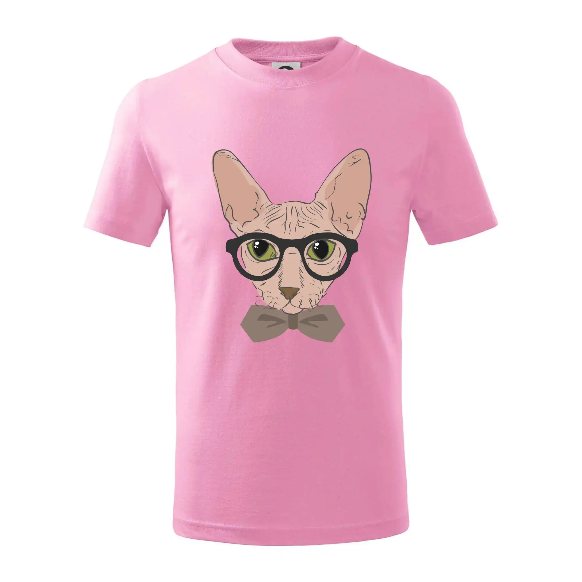 Vtipná tričká s mačkou - Hipster sphynx - Tričko detské bavlnené