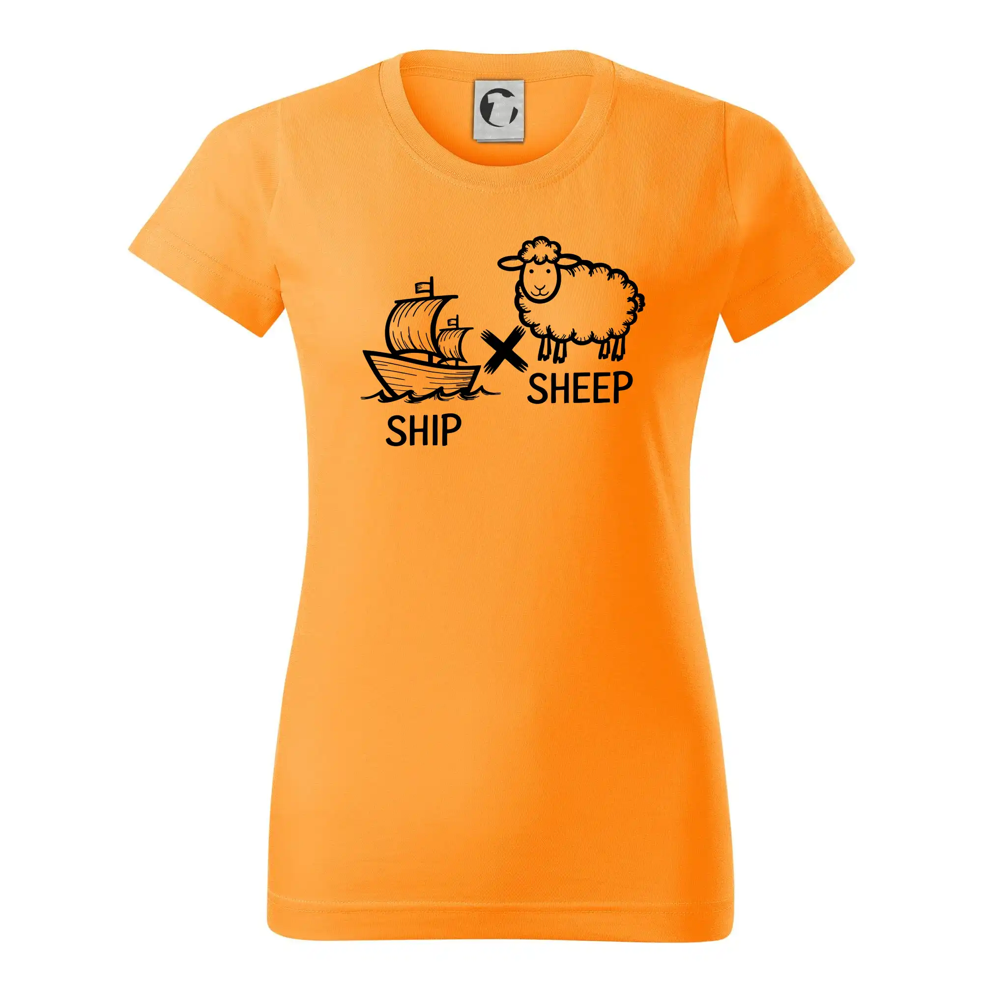 Ďalšie tričká pre školákov - Anglický slovníček - Ship sheep - Dámske tričko basic - ľahko voľnejšie a dlhšie