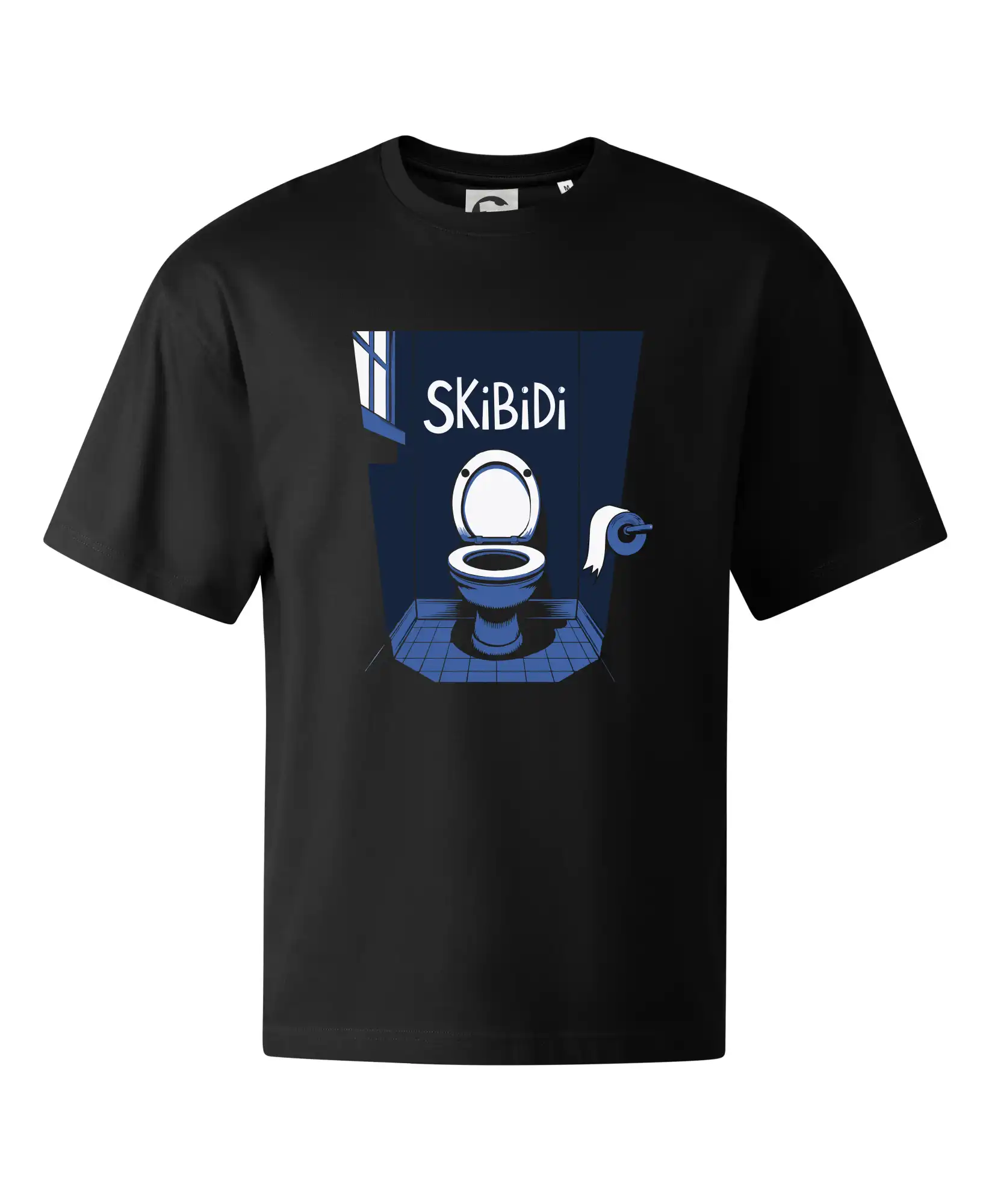 Tričká s motívmi ktoré frčia na internete - Skibidi modrá toaleta - Stage unisex - OVERSIZE