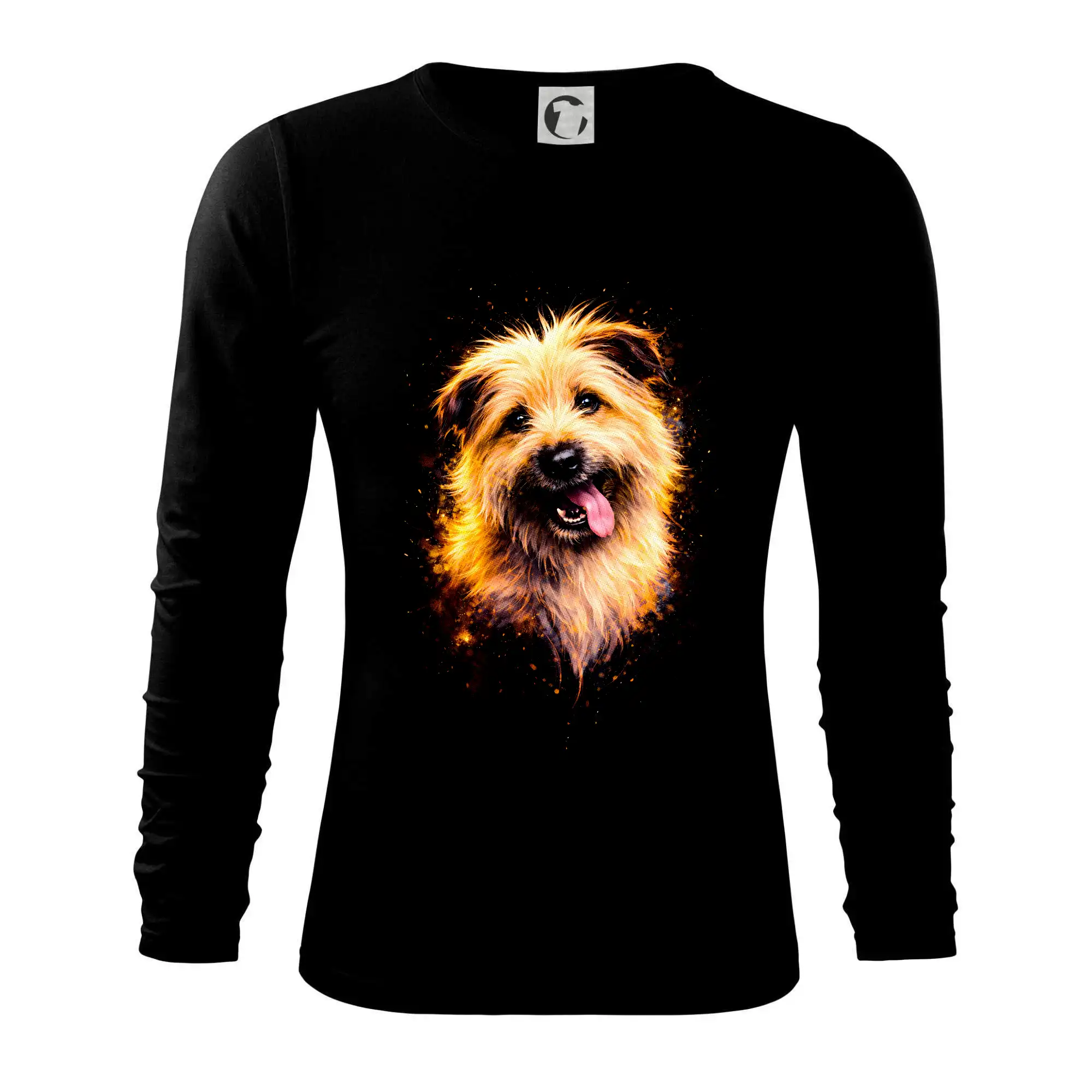 Ostatné psie plemená - Obrázok poltón Briard - Tričko s dlhým rukávom FIT-T long sleeve