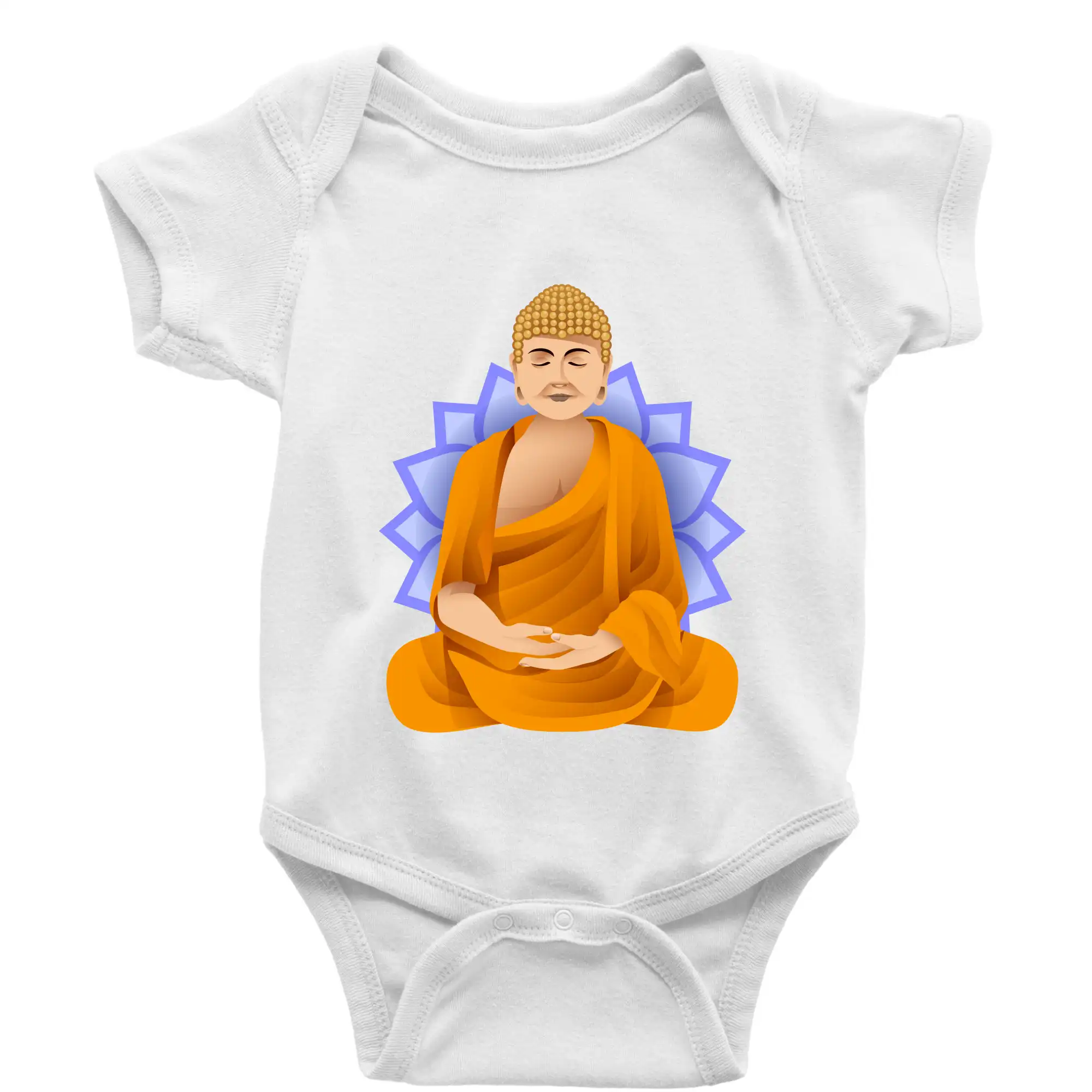 Budha barevný - Body dojčenské s krátkym rukávom