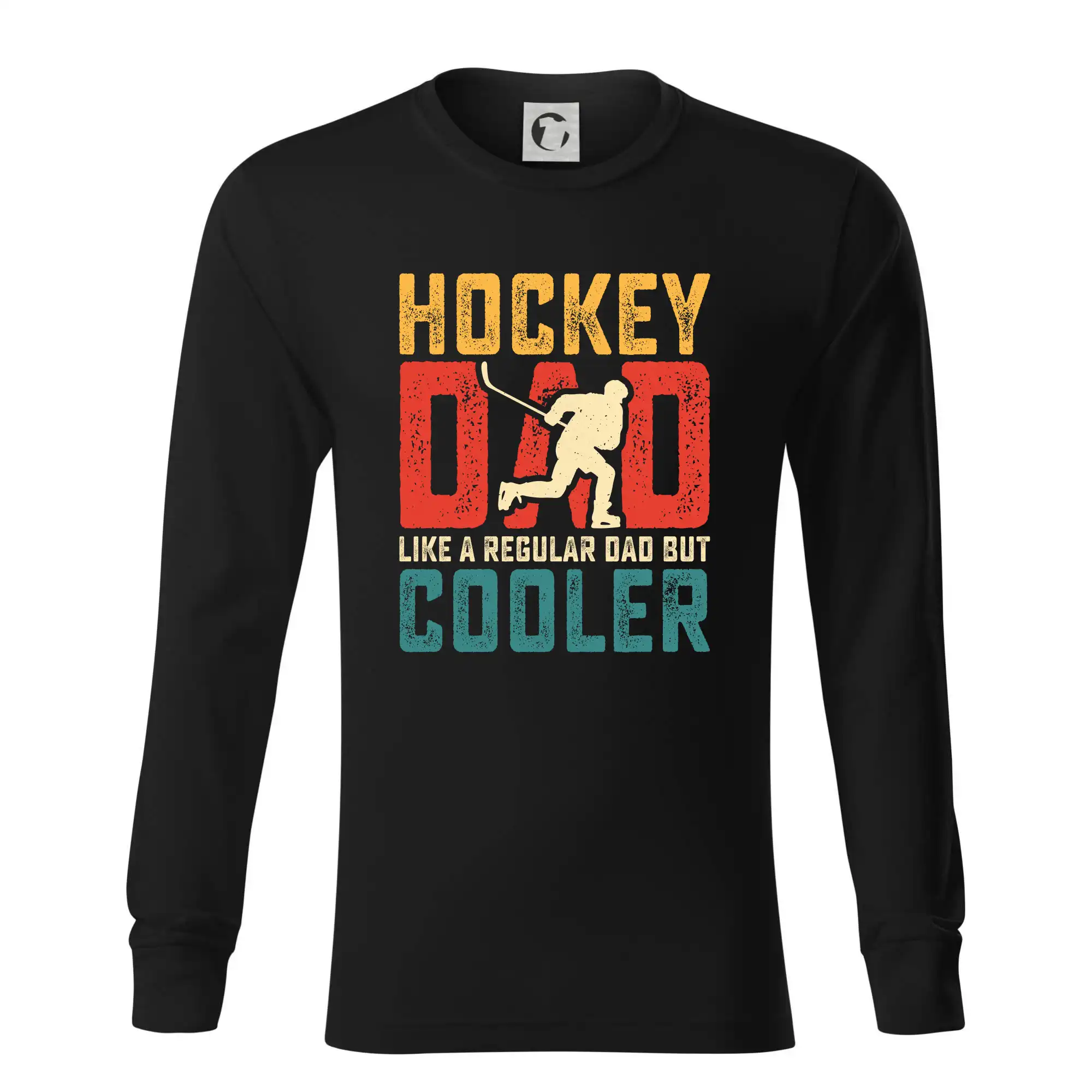 Hokejová trička - Hockey dad like a regular dad but cooler - Tričko s dlhým rukávom LS R05