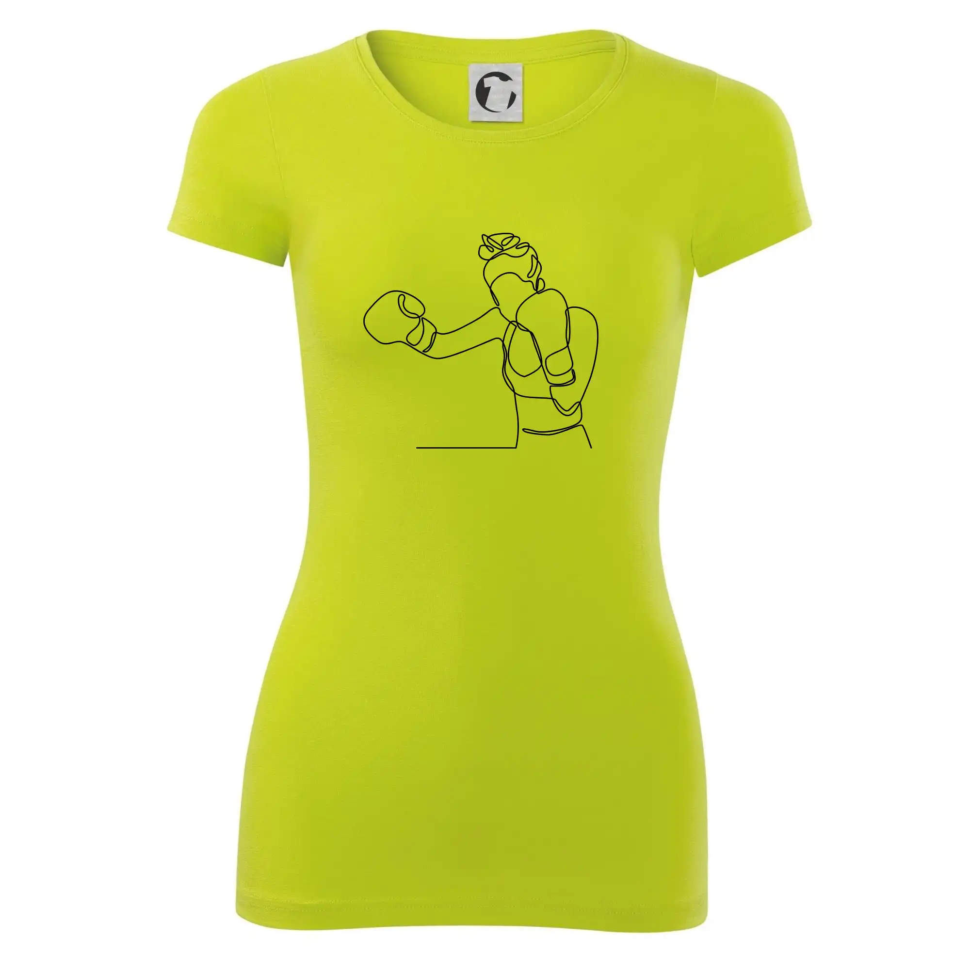 Žena boxerka jedním tahem