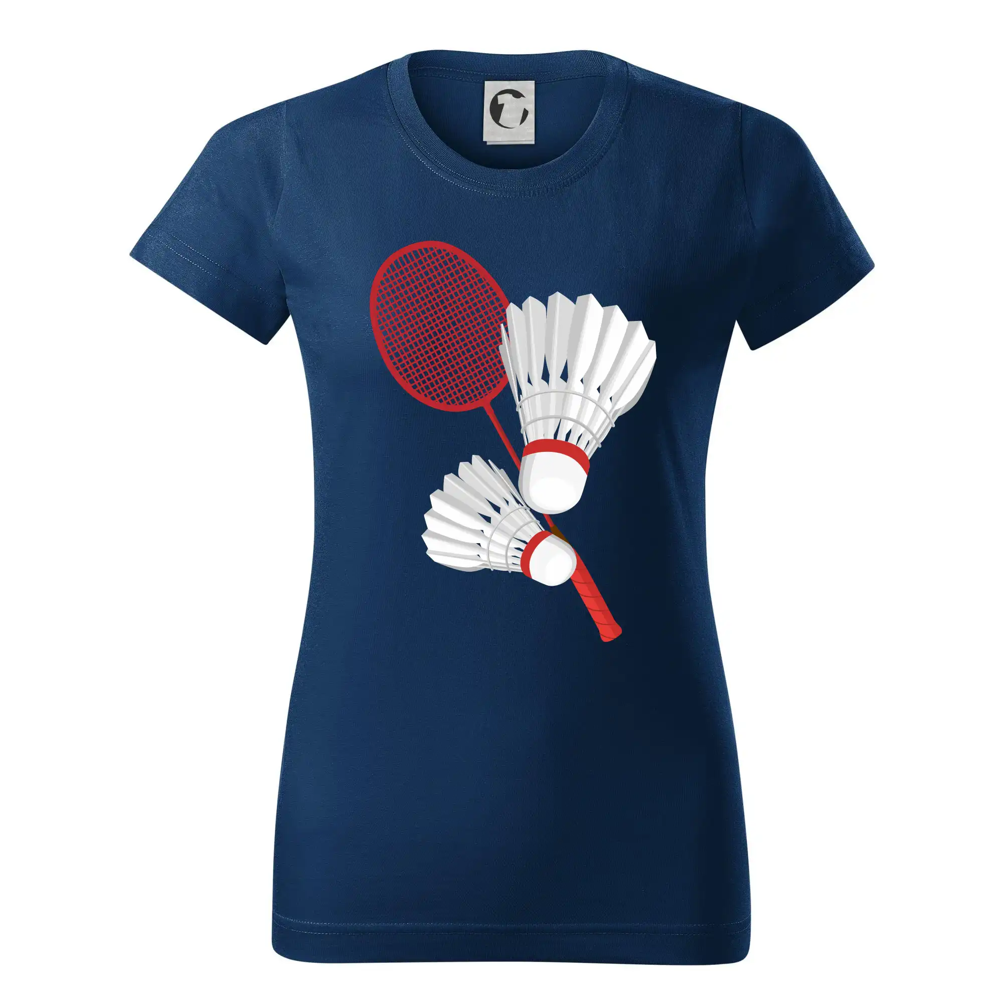 Tričká na bedminton - Bedminton - pálka a košík - Dámske tričko basic - ľahko voľnejšie a dlhšie