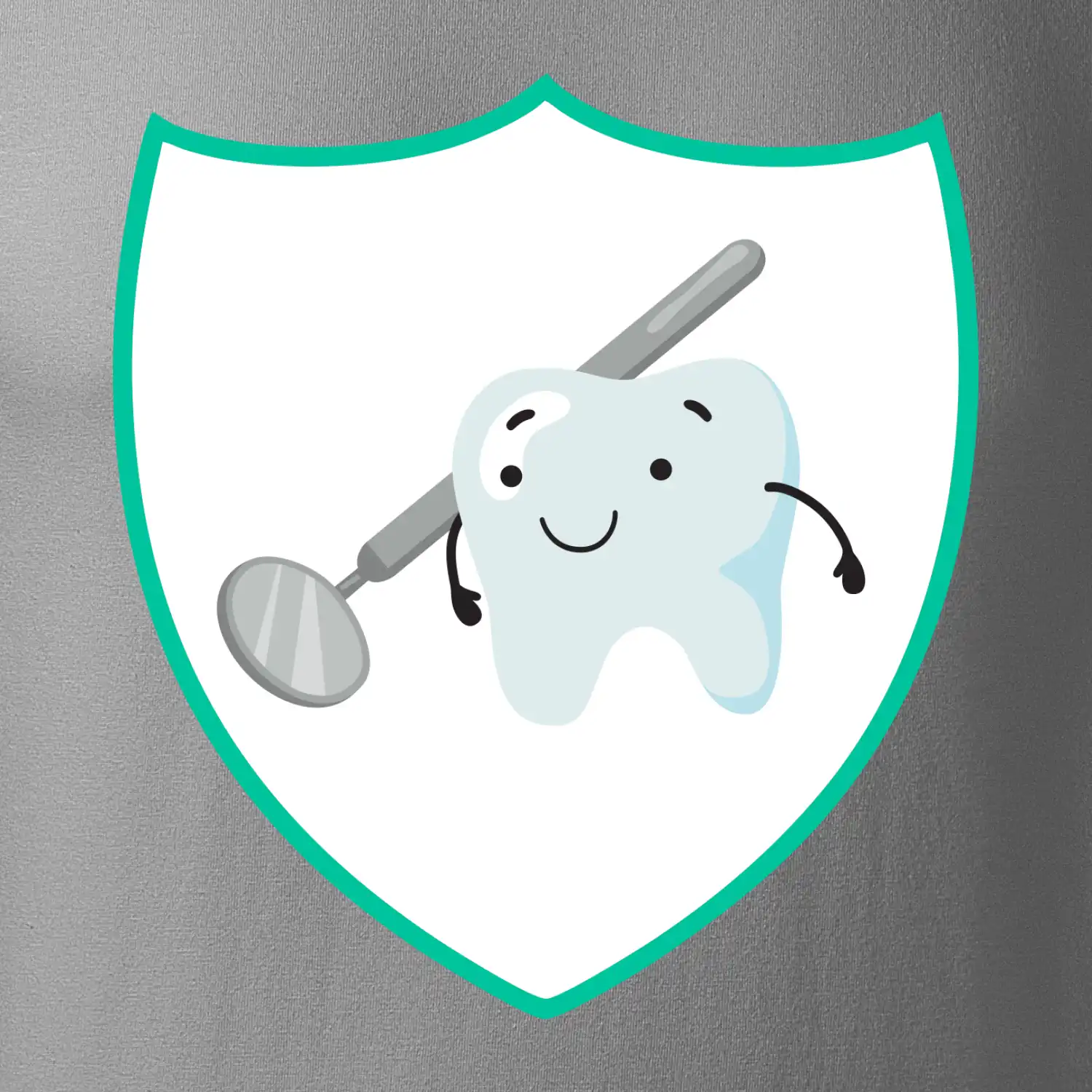 Zoubek na prsu - zrcátko