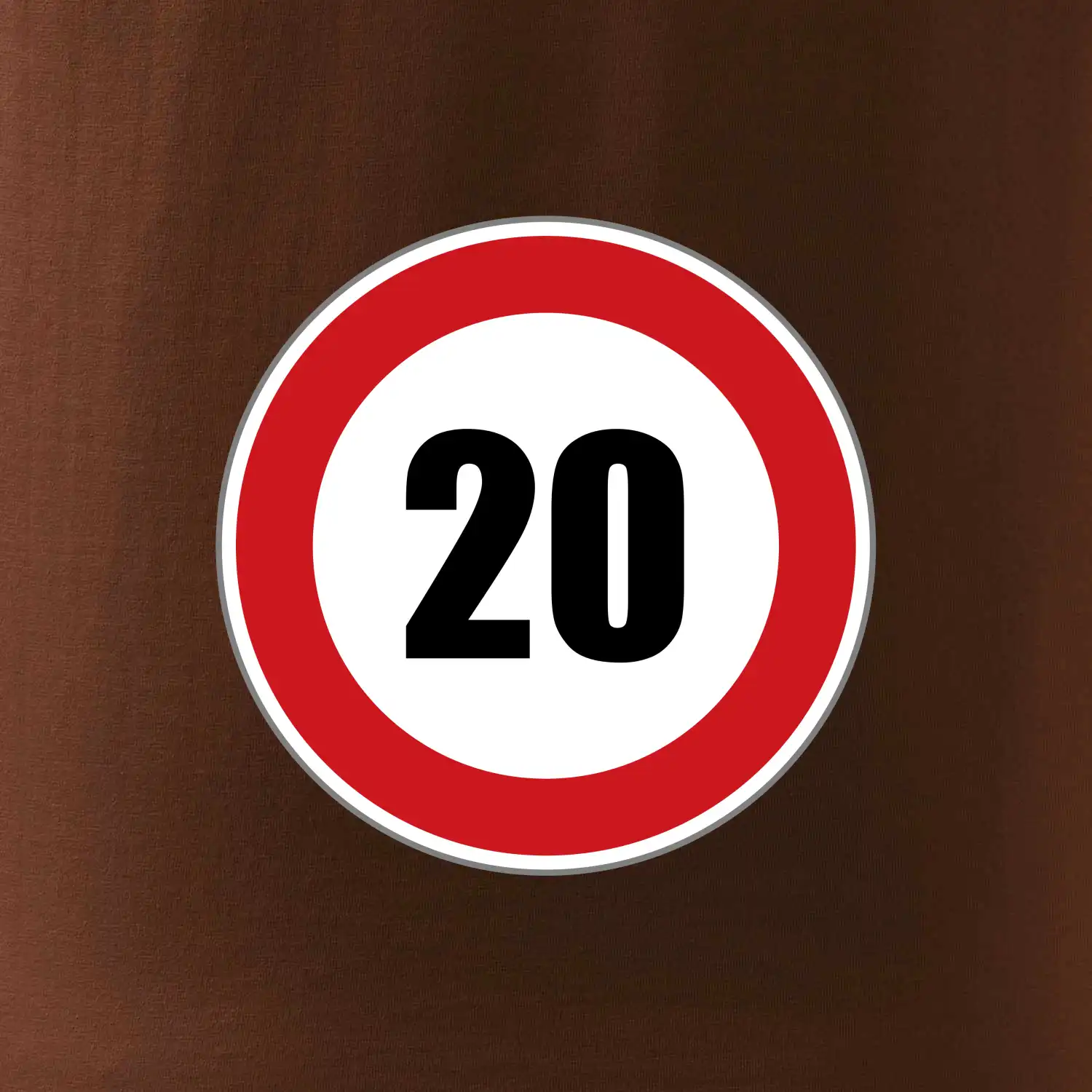 Dopravní značka - omezení rychlosti 20
