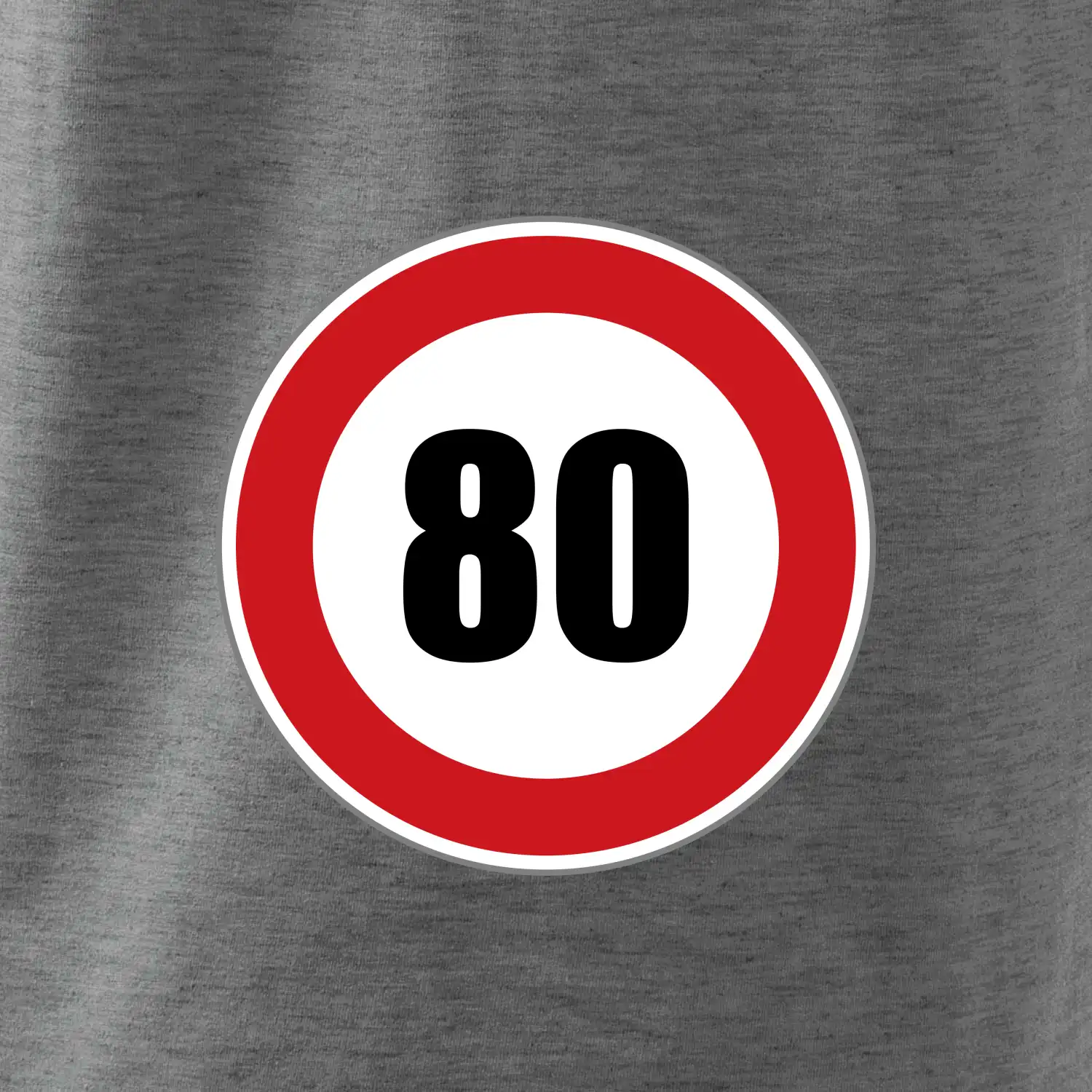 Dopravní značka - omezení rychlosti 80