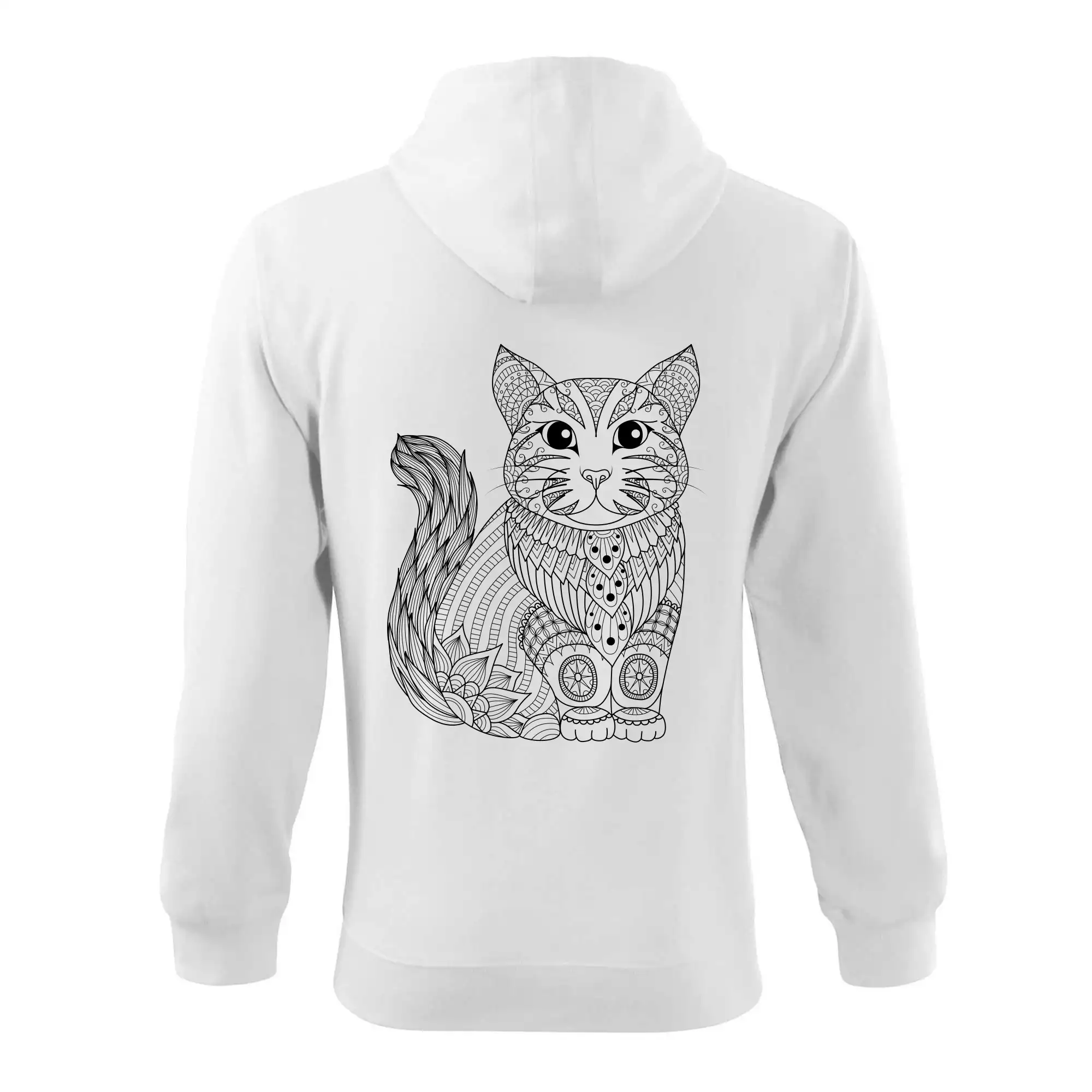 Kočka sedící mandala