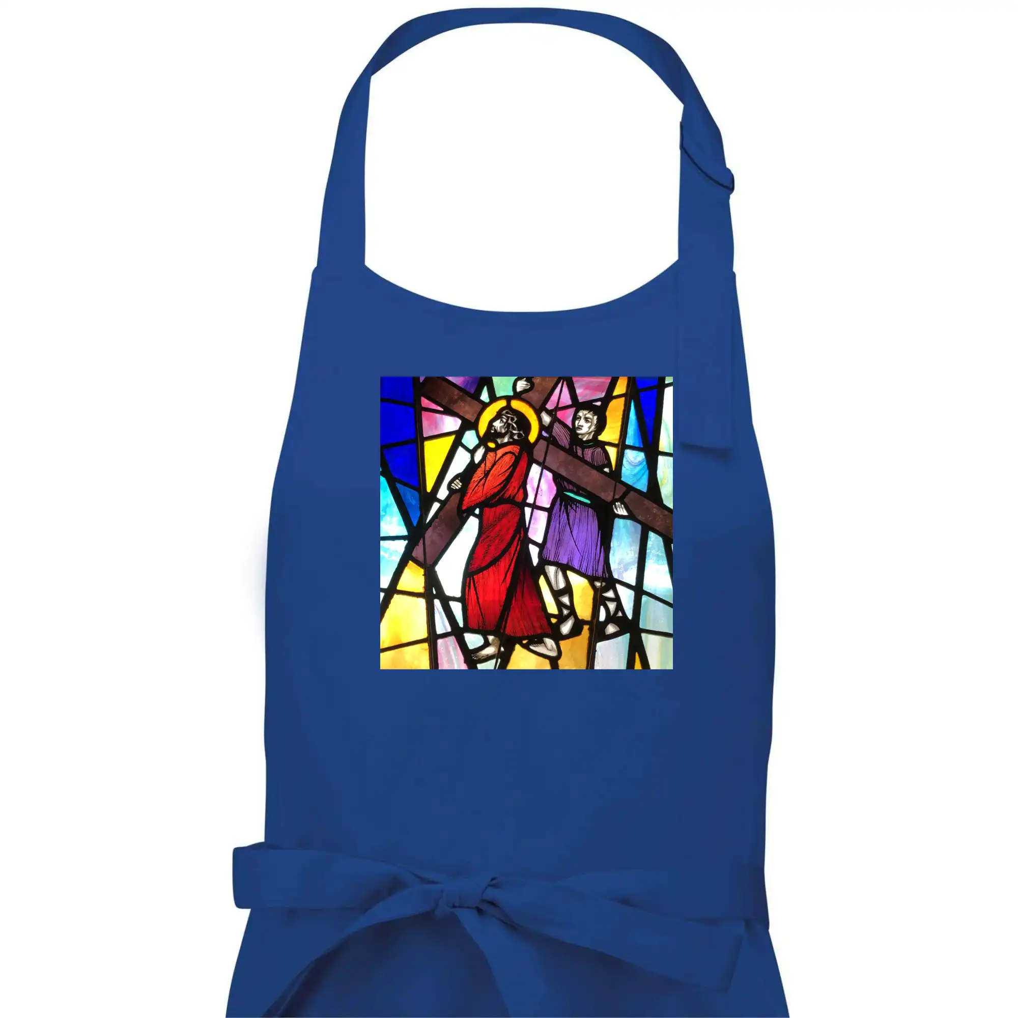 Vitráž - Ježíš a kříž