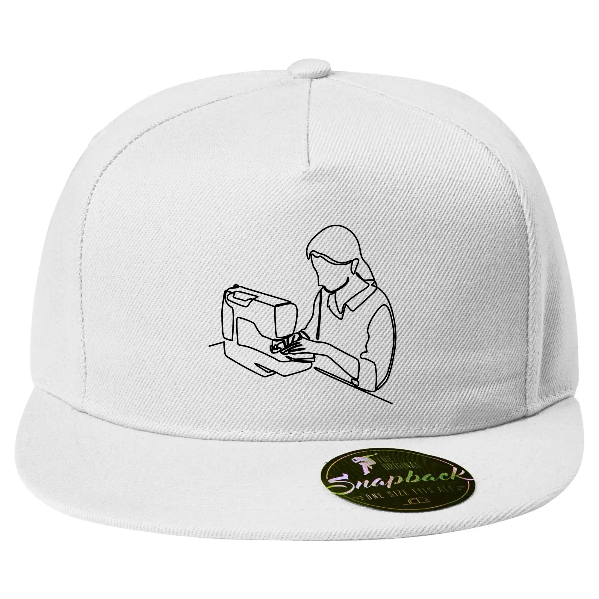 Švadlena a šicí stroj jedním tahem