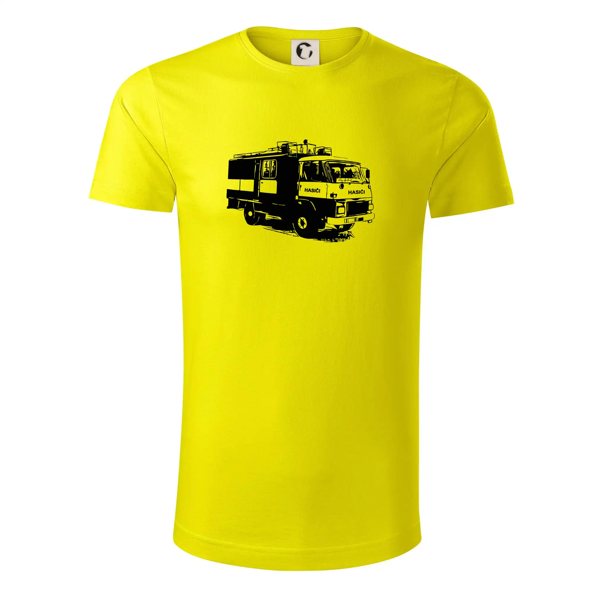Originálne tričká pre hasičov - Hasičské auto Hasiči - Tričko z organickej bavlny