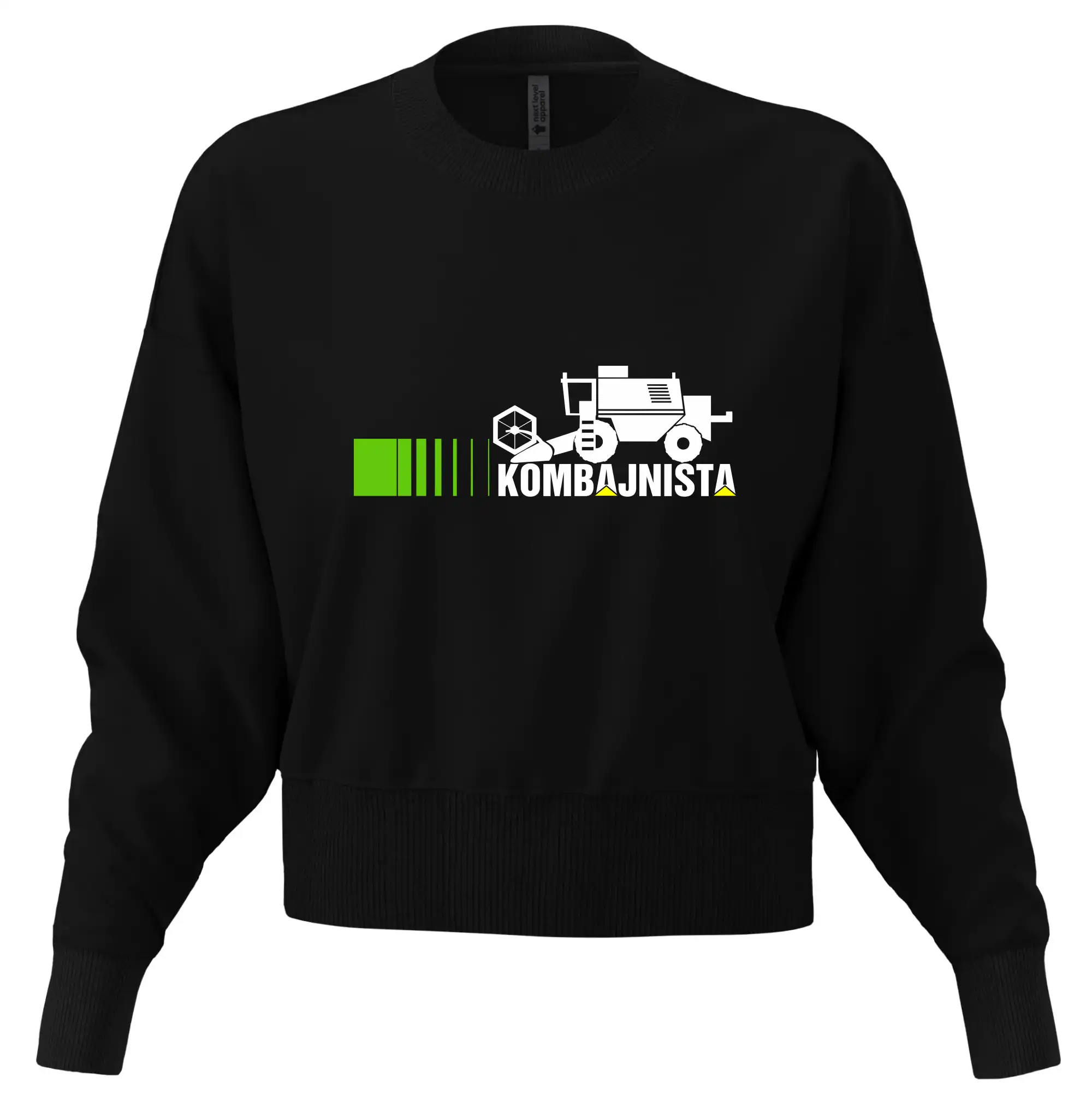 Kombajnista zelená a žlutá