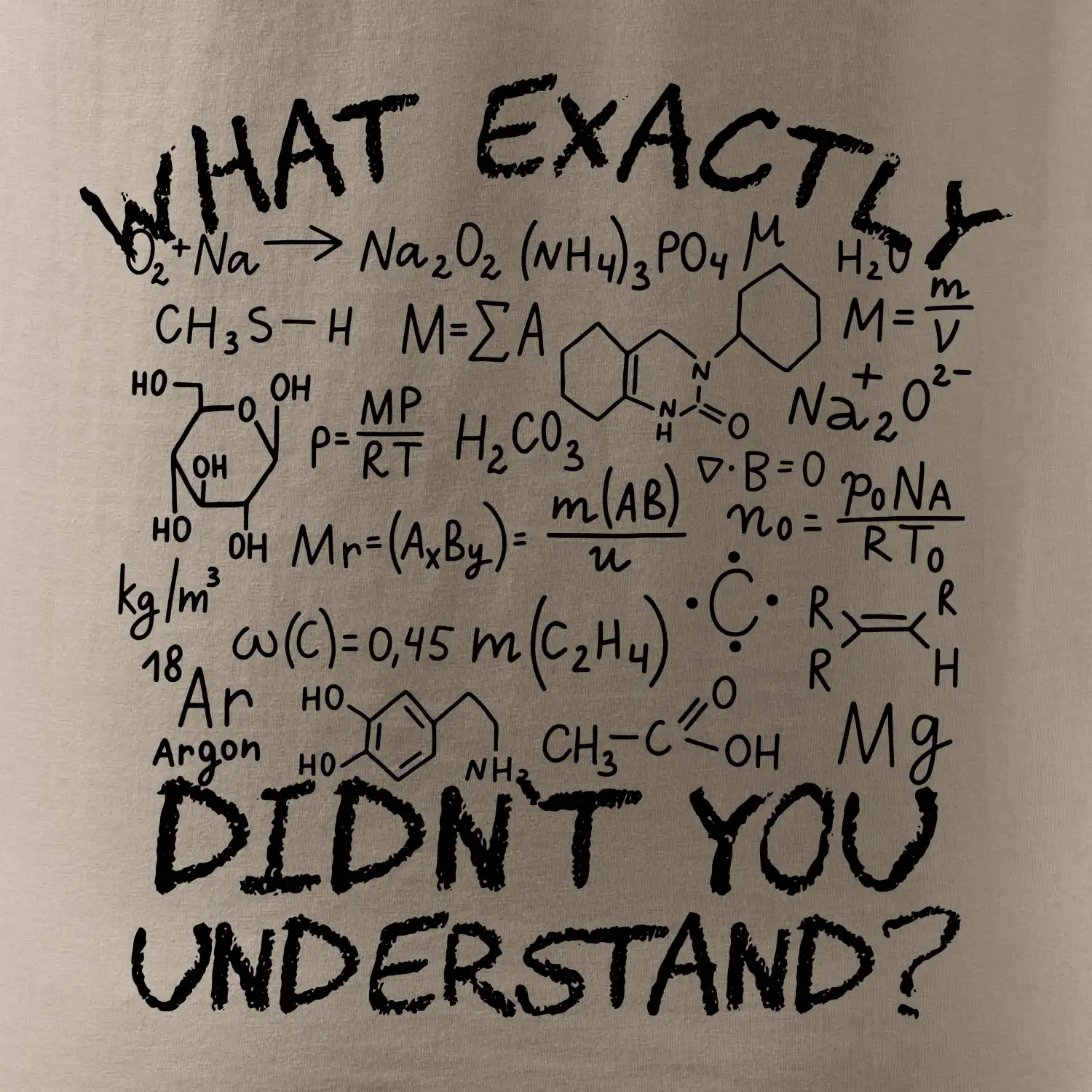 What exactly didnt you understand Chemistry