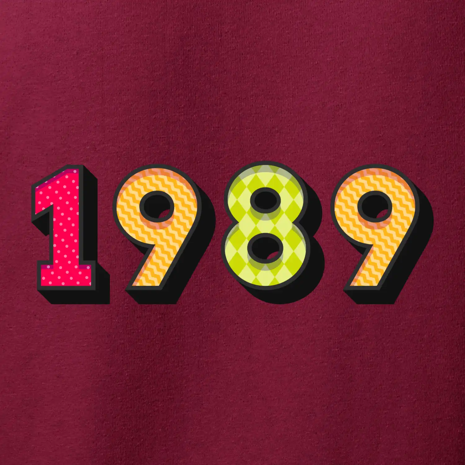 Ročník barevné čísla se stínem