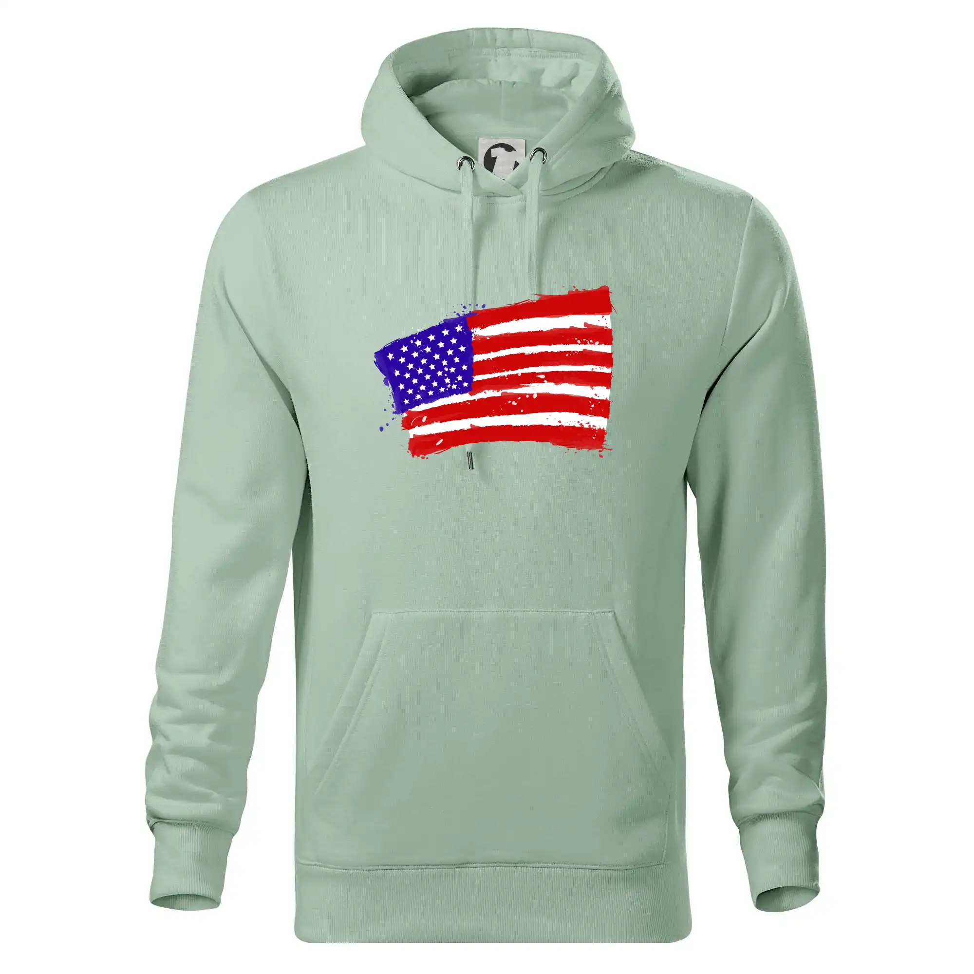 Americká vlajka ohnutá