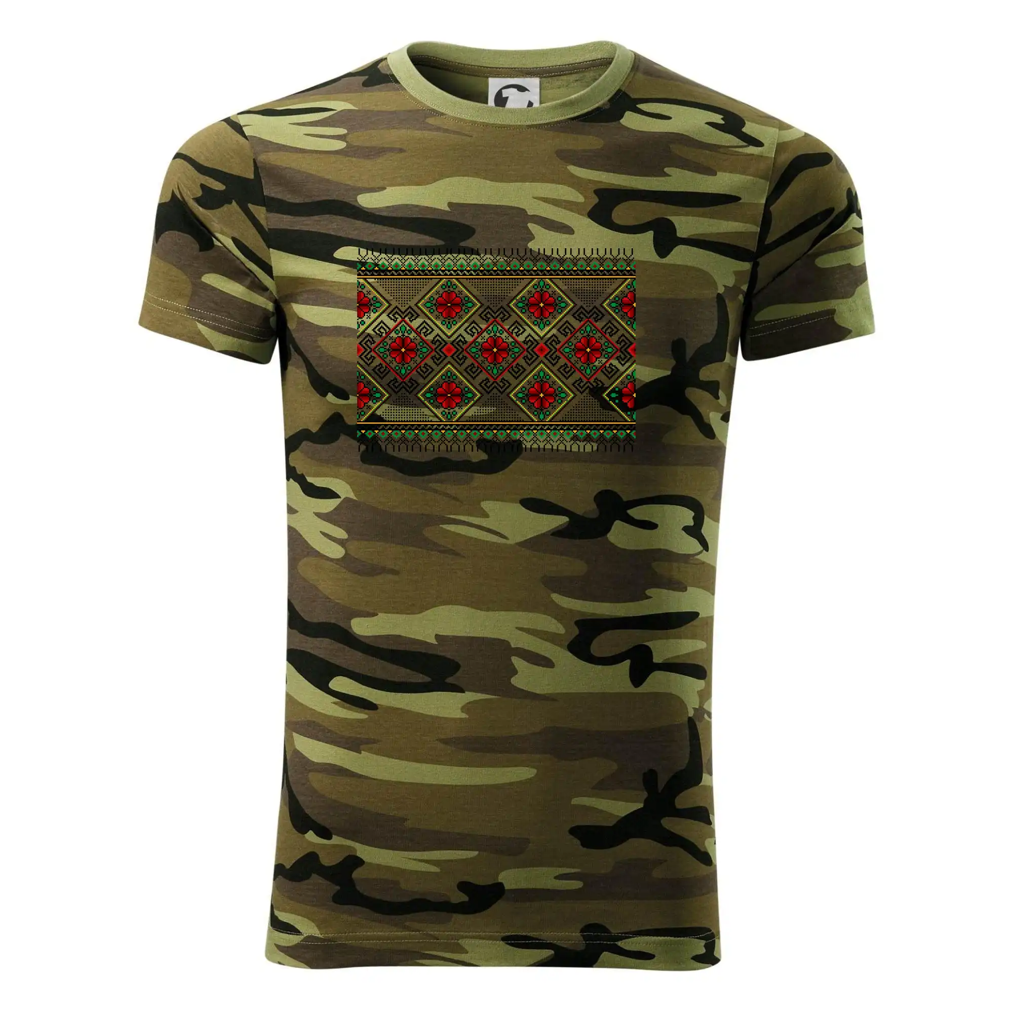 Ukrajinský vzor - Červeno Zelený