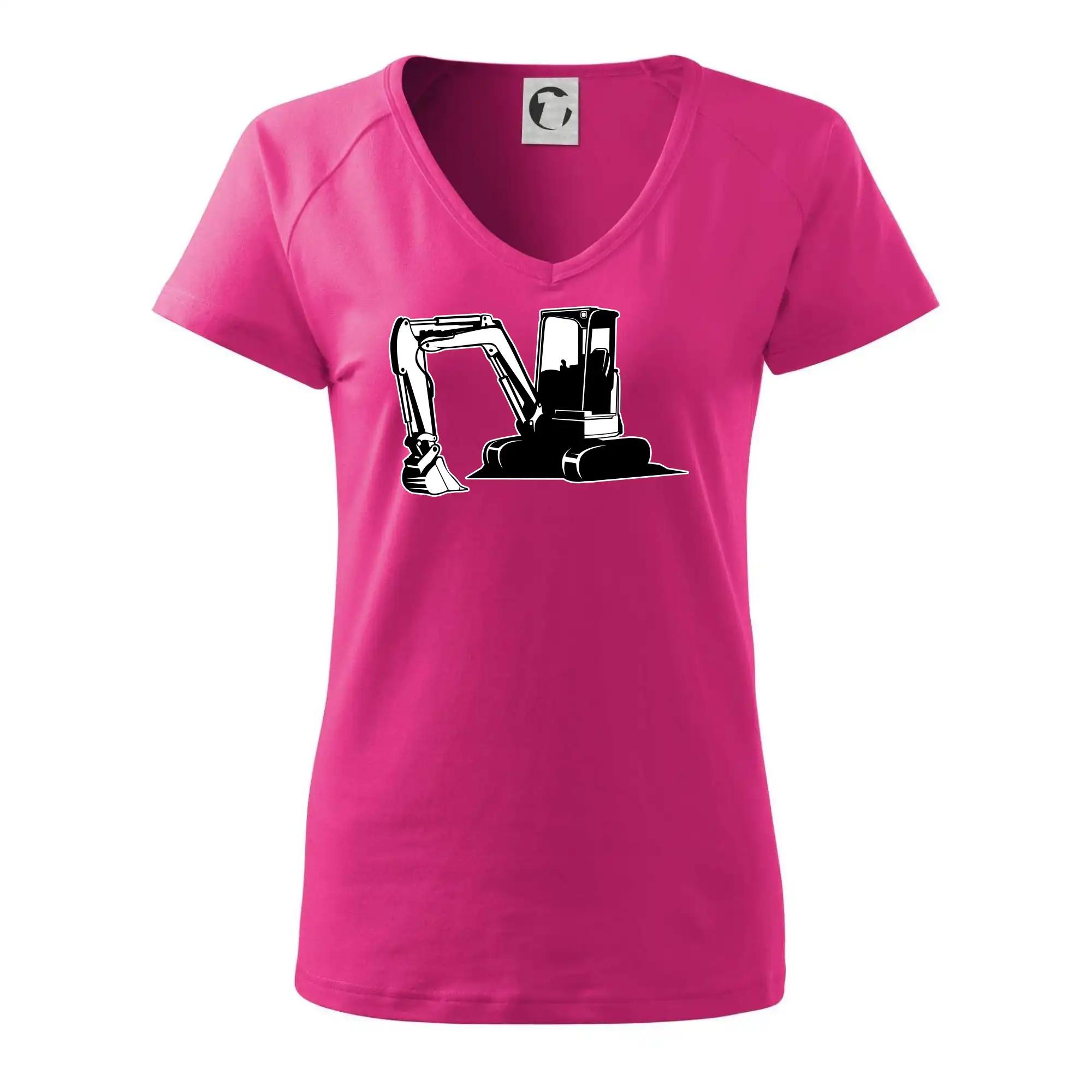 Bagr bez nápisu černobílý