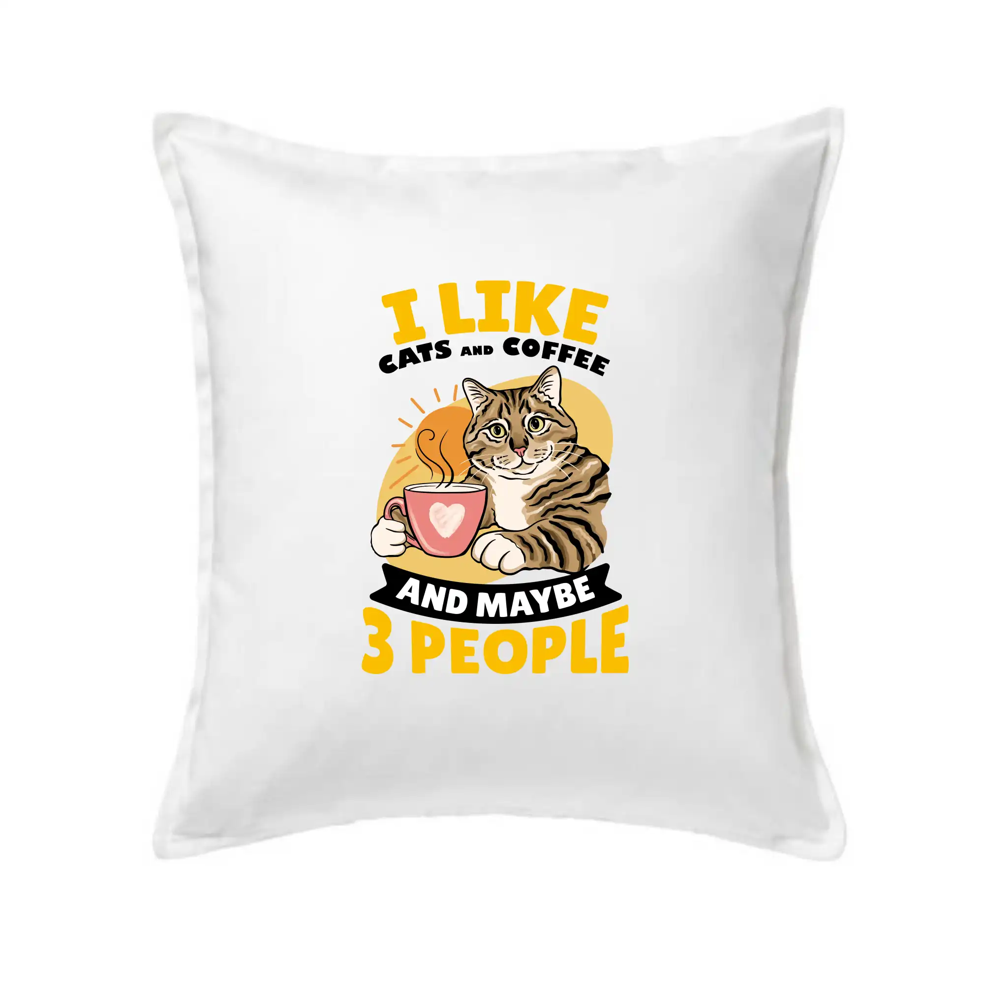 I like cats and coffee and maybe 3 people