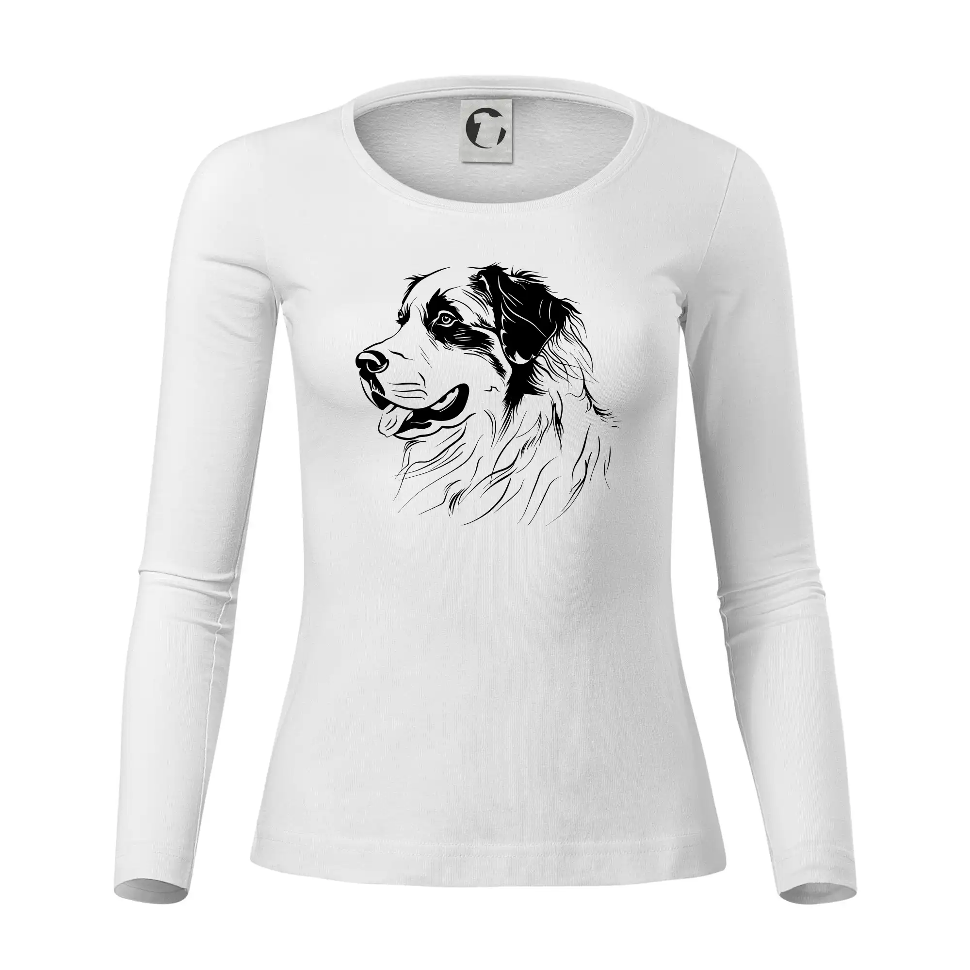 Bernský salašnický pes černá kresba