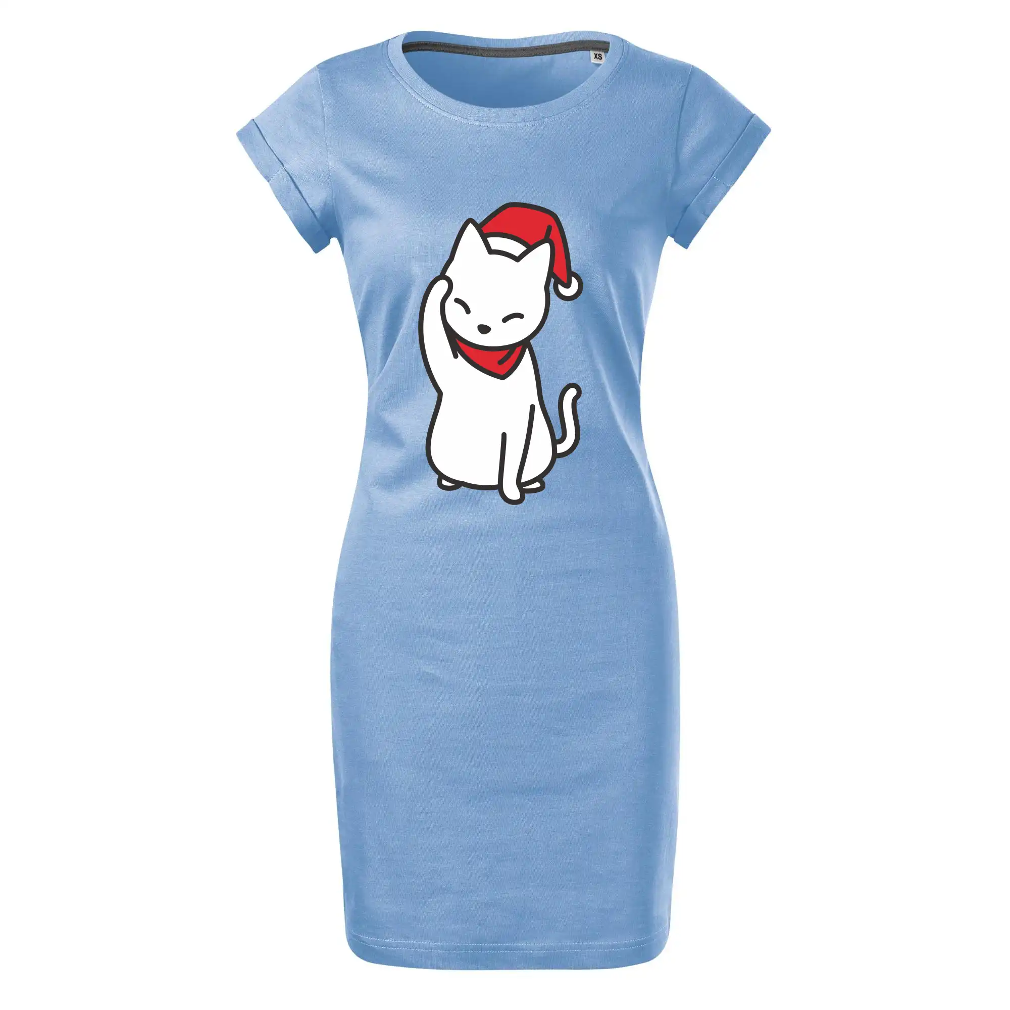 Vánoční kočka mávající