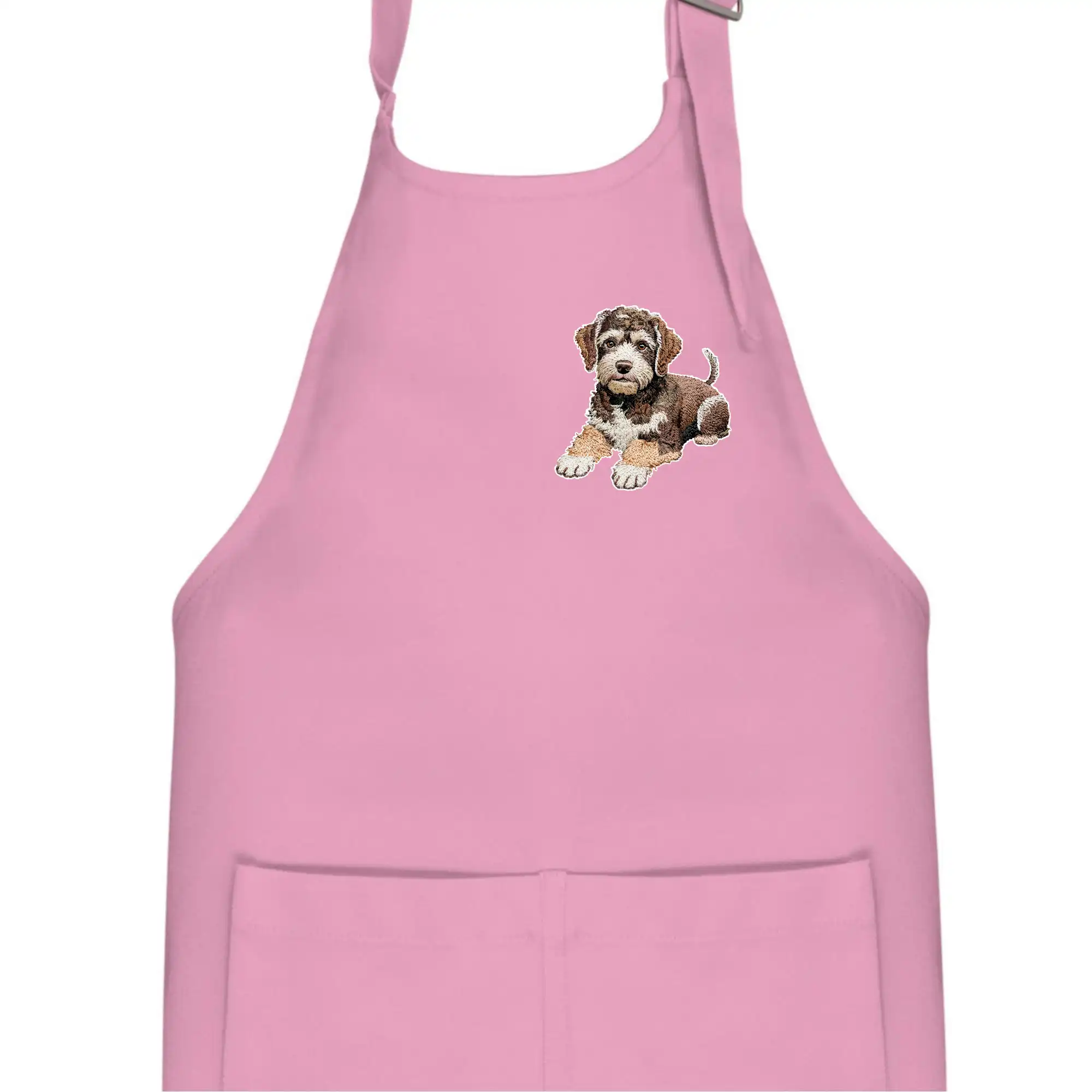 Lagotto romagnolo ležicí vyšívaný na prsu