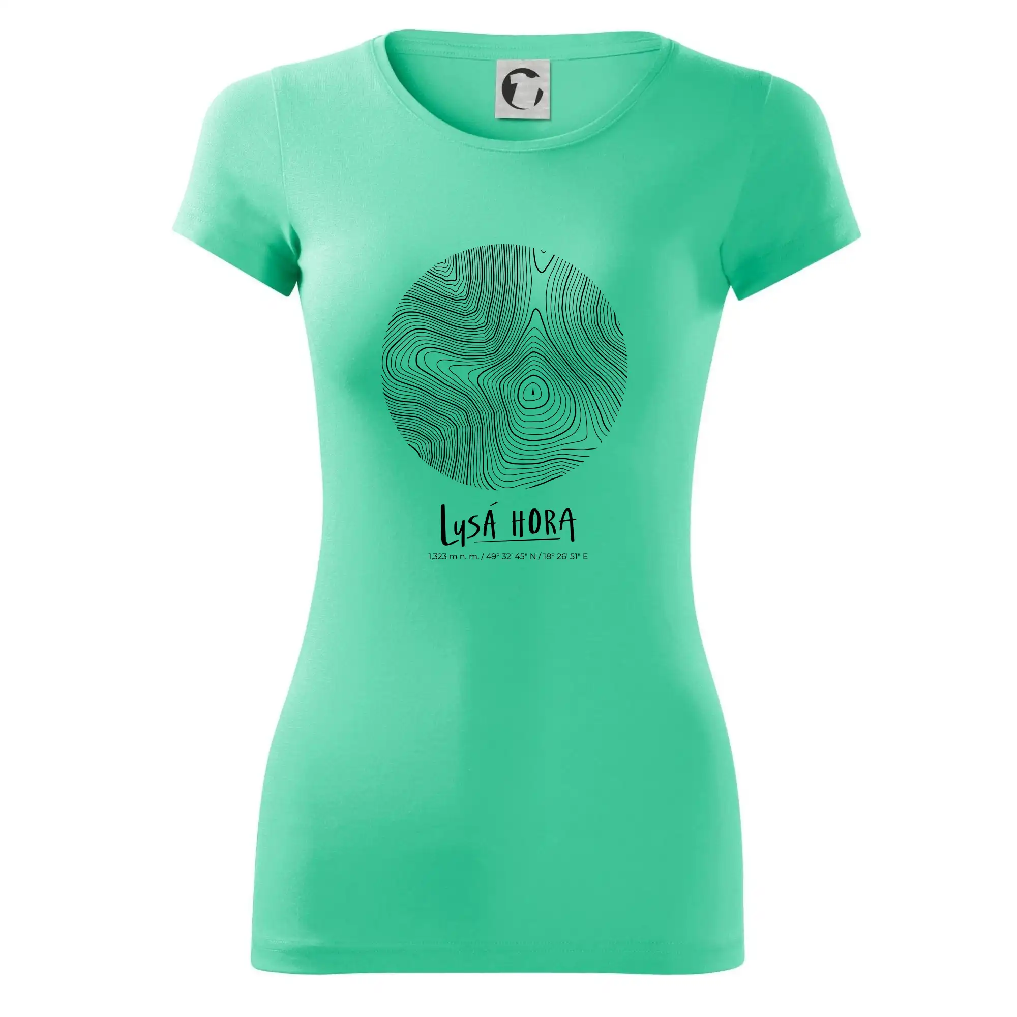 Lysá hora - vrstevnice v kruhu