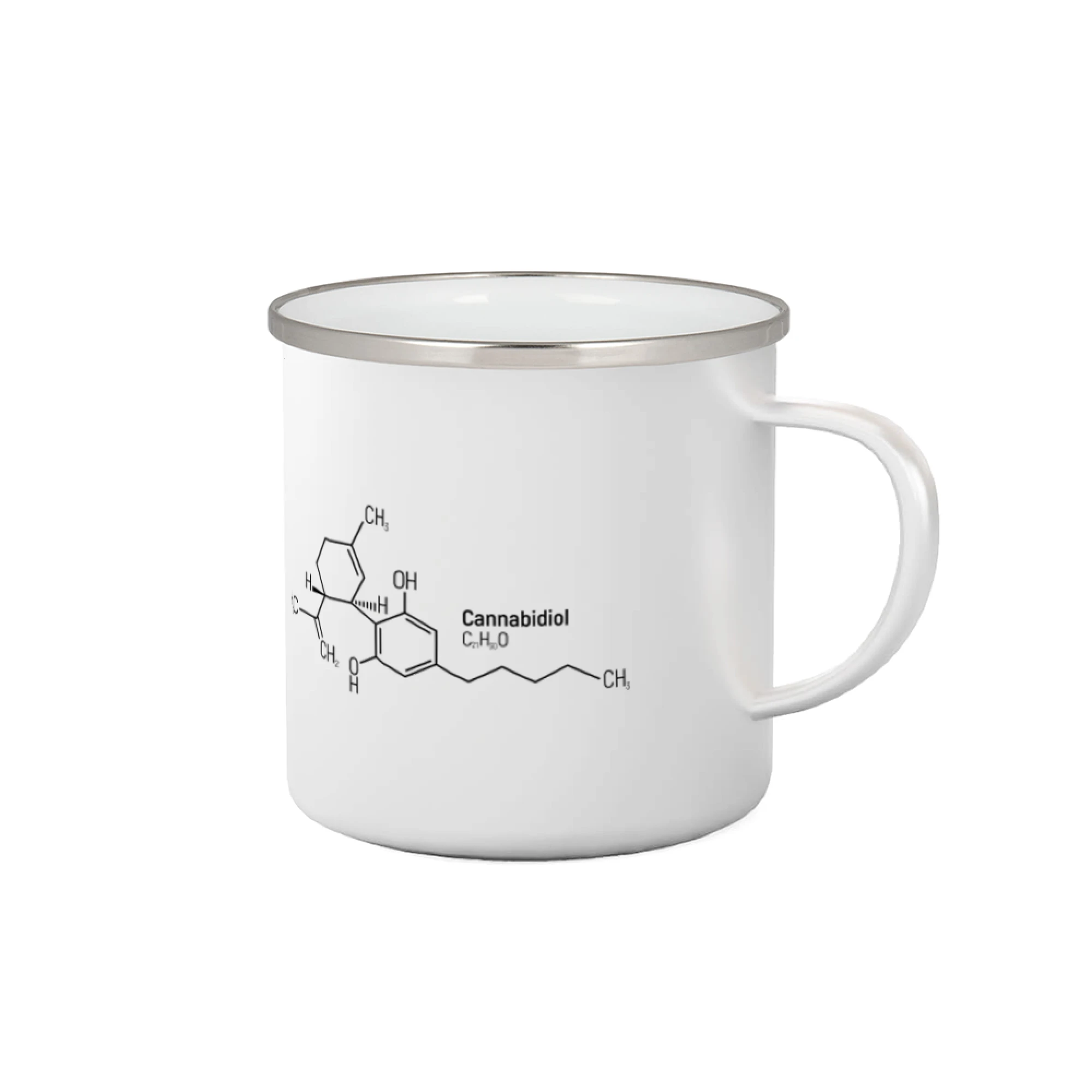 Vtipné tričká pre Chemiky - Molekulárna štruktúra CBD (Canabidiol) - Plecháčik
