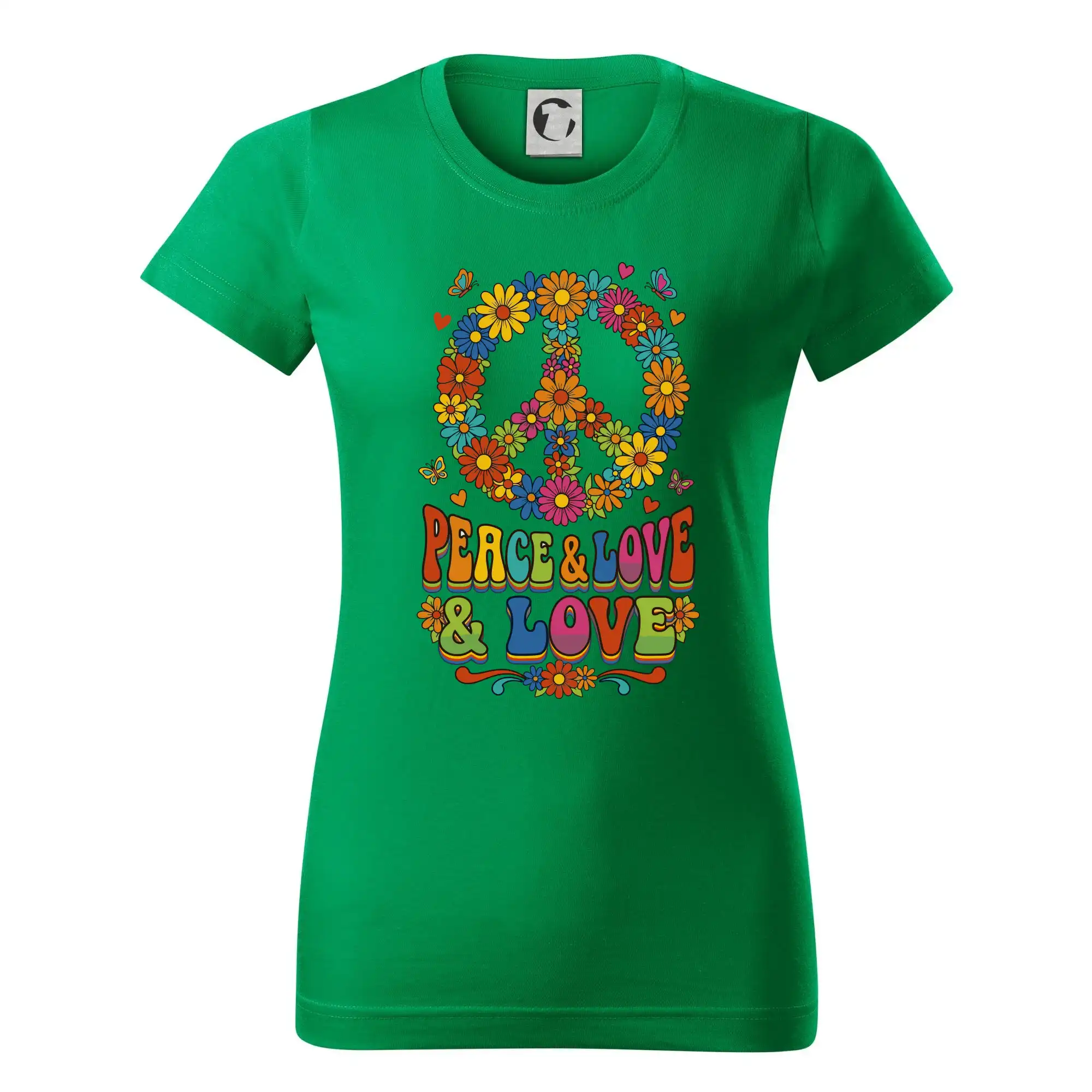 Peace and love - na výšku s květy