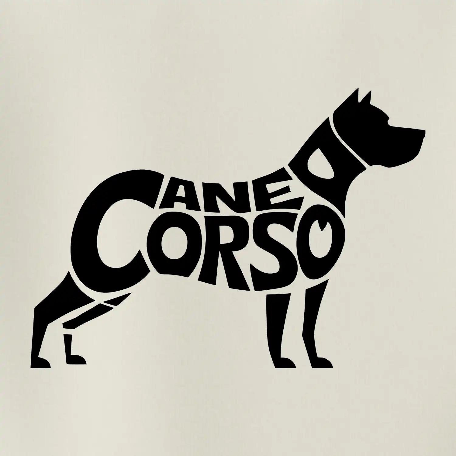 Cane corso nápis v těle