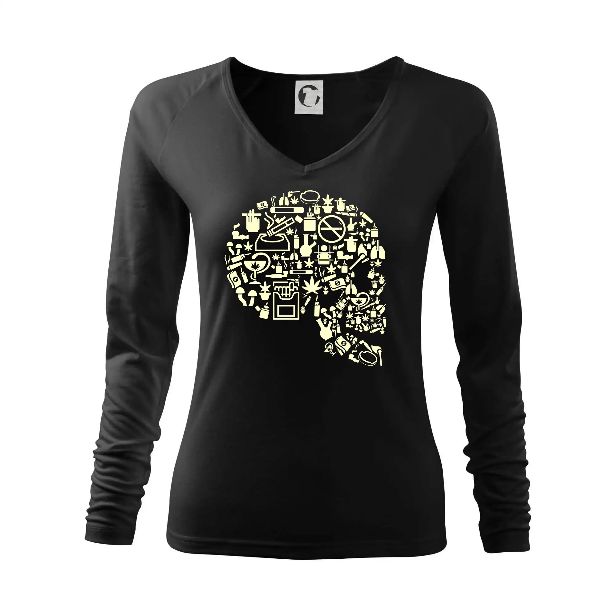 Grafické tričká - Smoking Kills - ganja - Tričko dámske Elegance