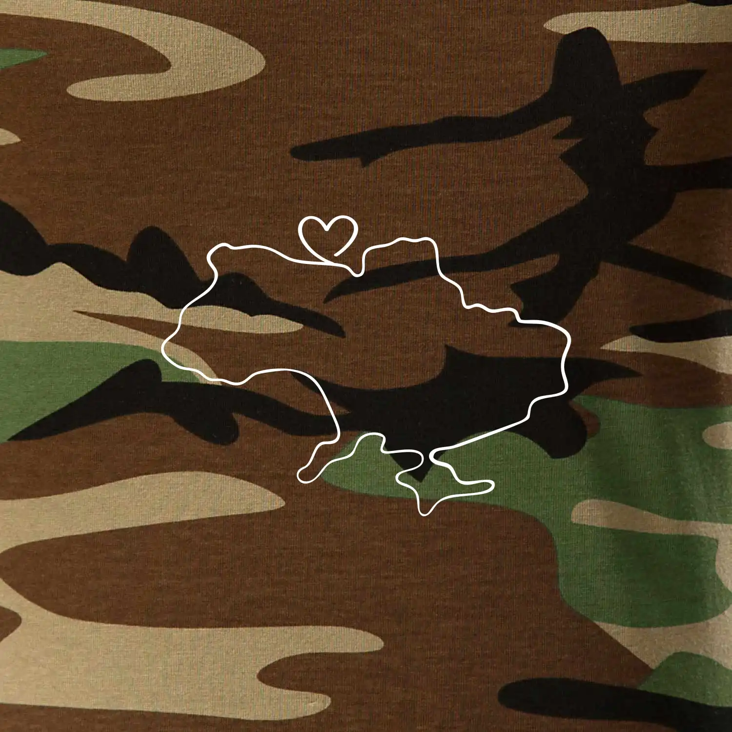 Mapa Ukrajiny - srdce