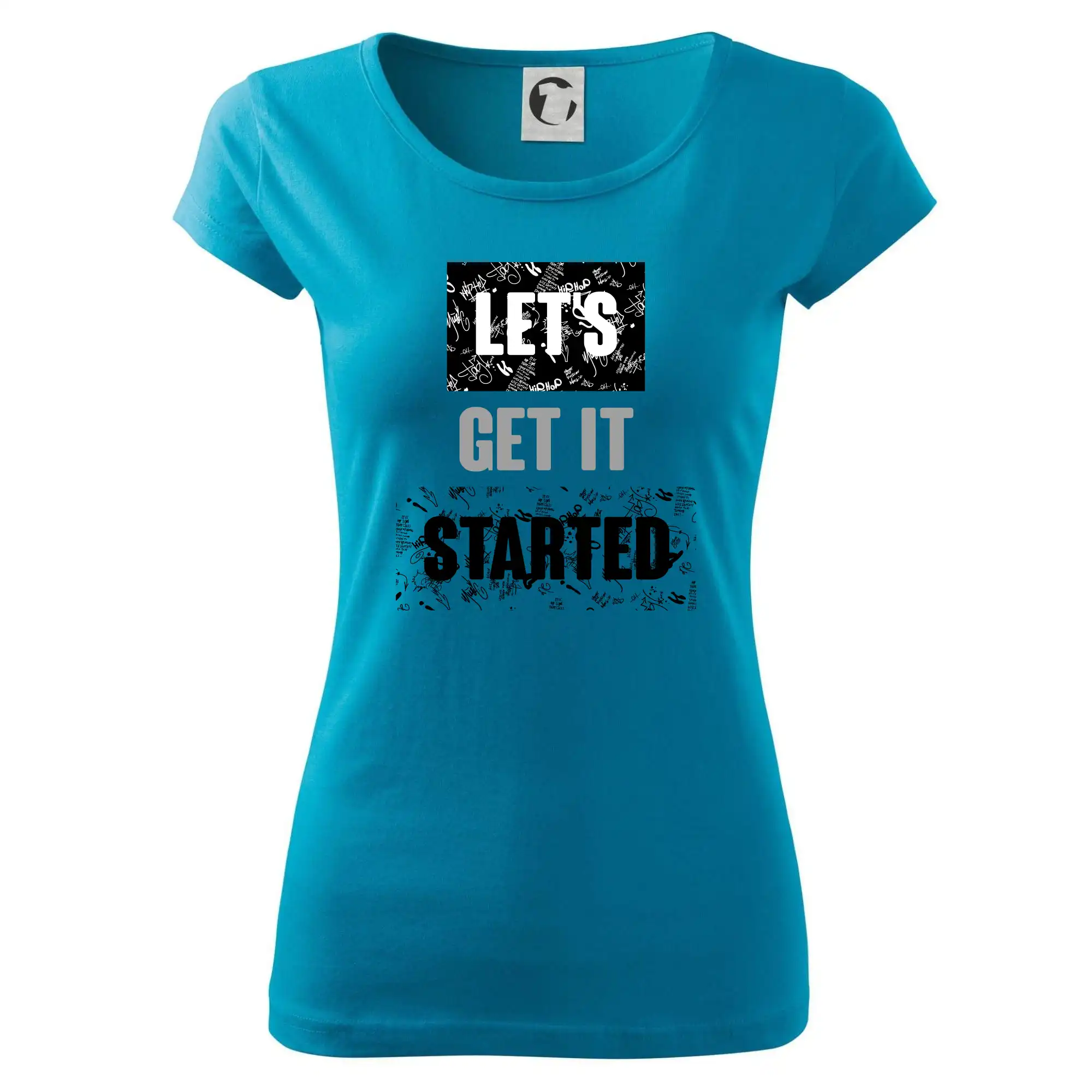 Ostatné nápisy - Lets get it started - Dámske tričko Pure
