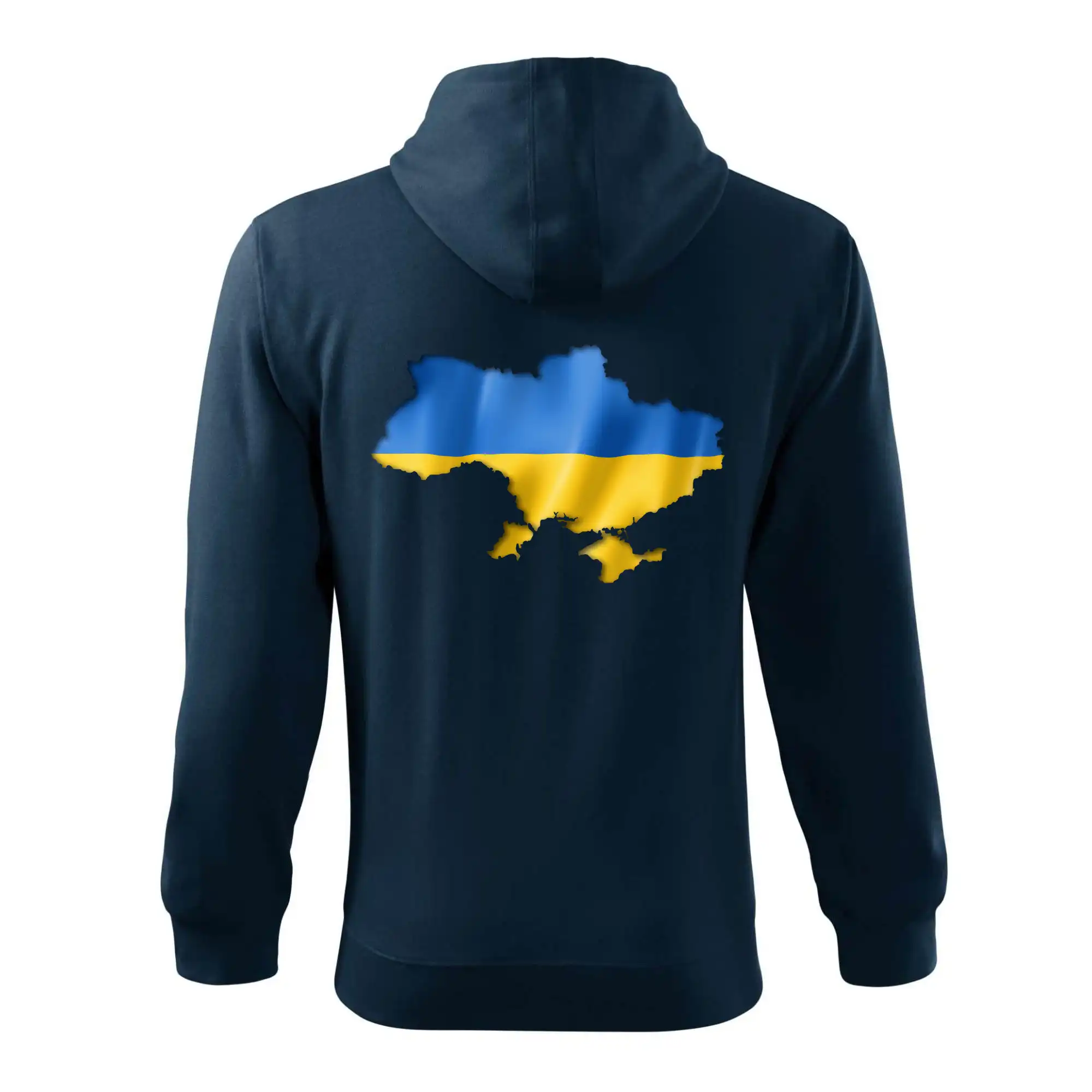 Ukrajina vlajka mapa