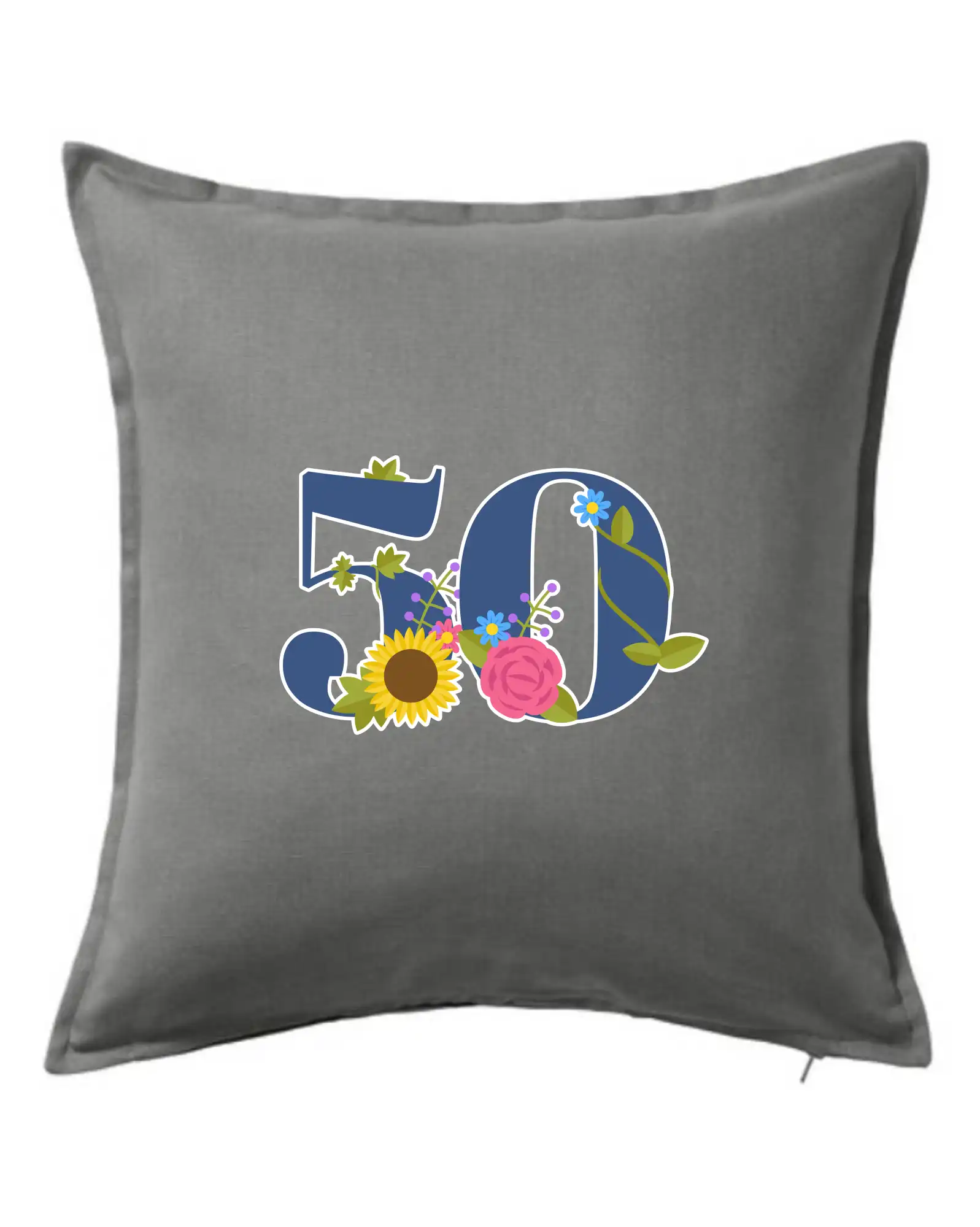 Květinové číslo kreslené - 50