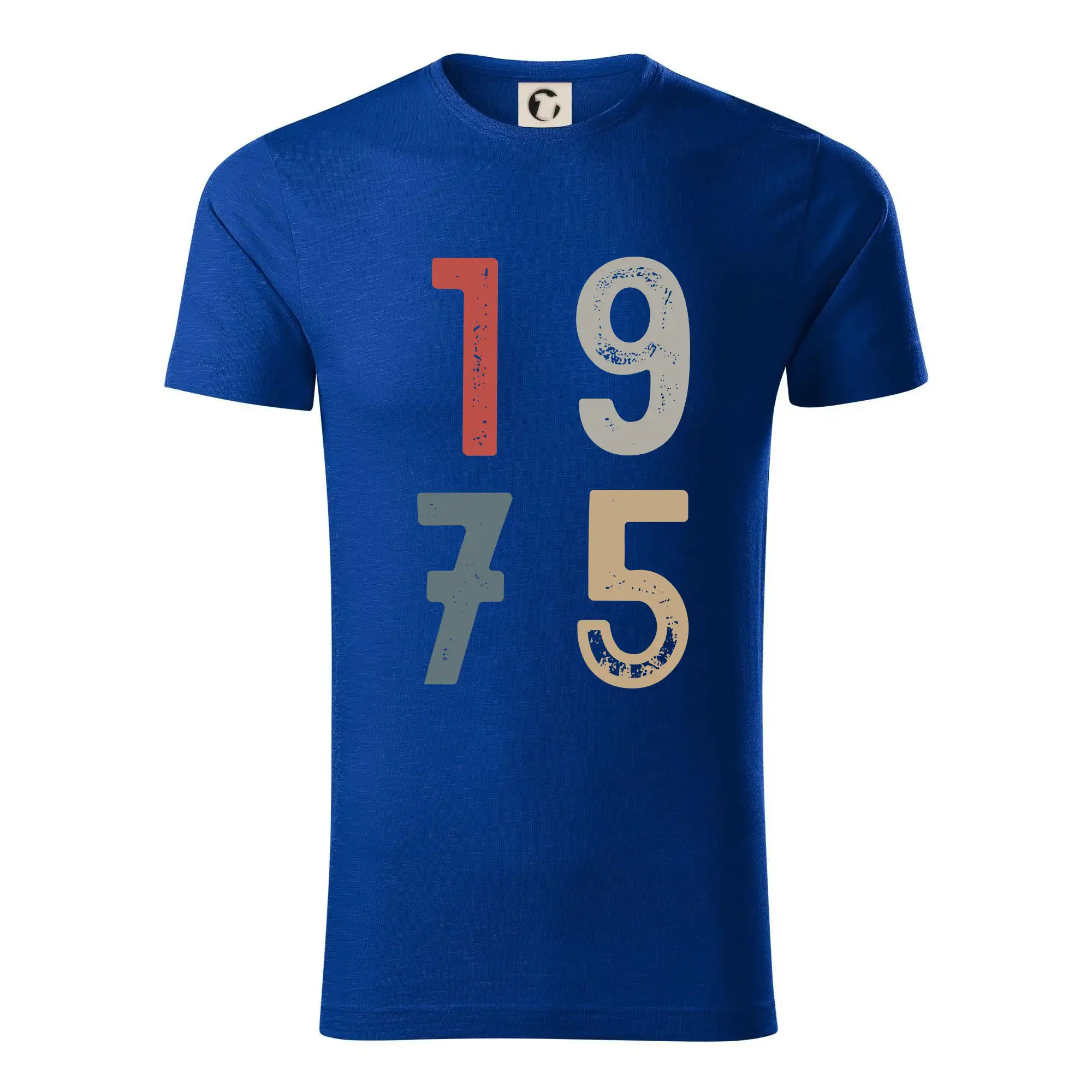 Tričká k narodeninám - Vintage číslica 1975 - Tričko z organickej bavlny