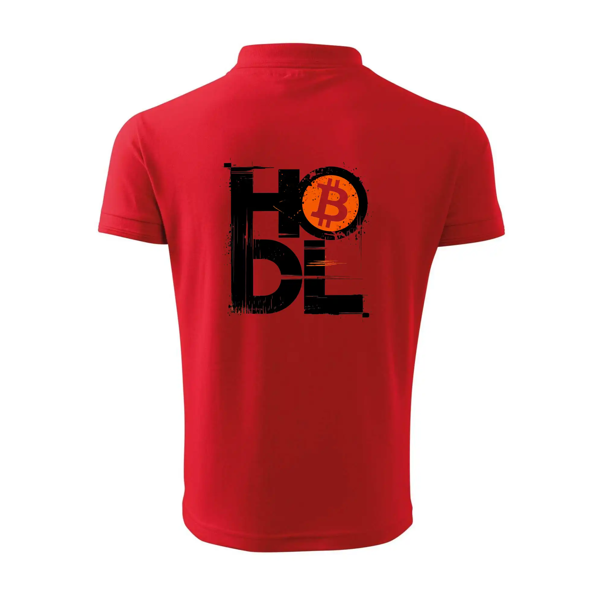 Hodl velký nápis a logo BTC