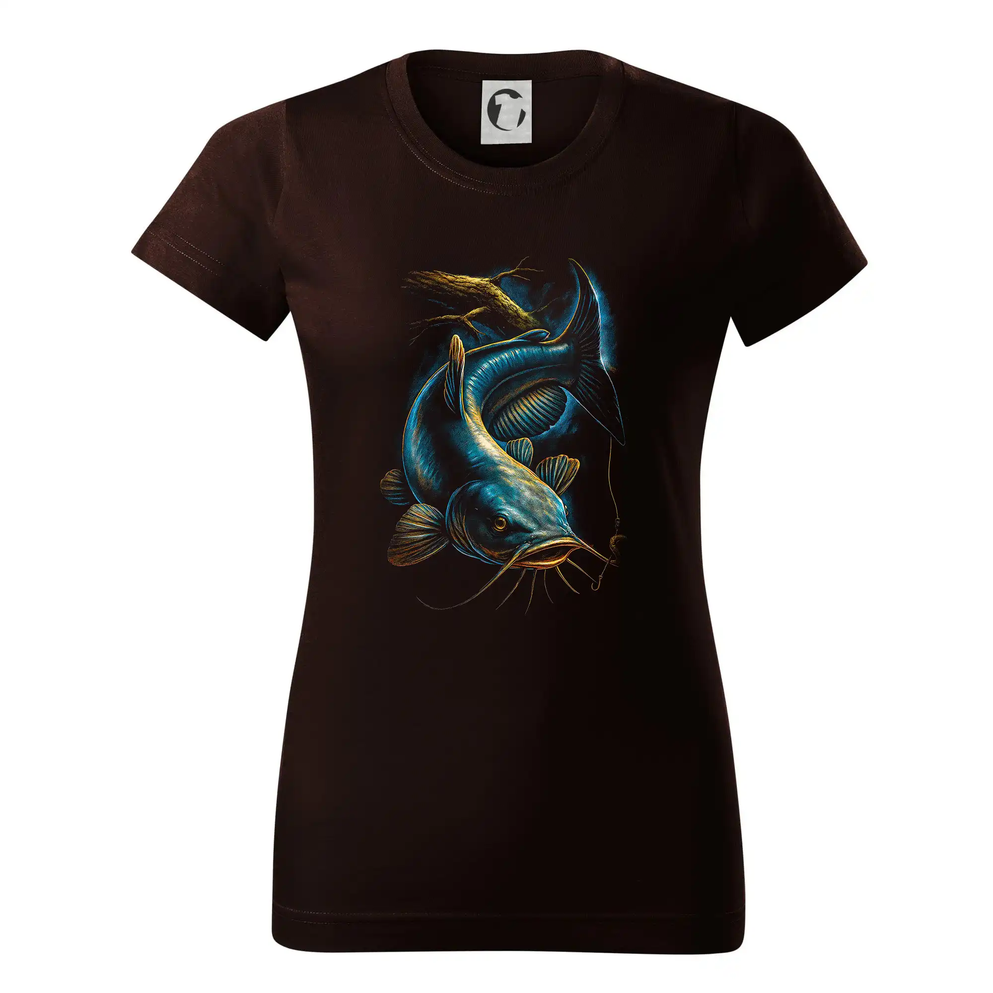 Obrázek sumec a kus stromu