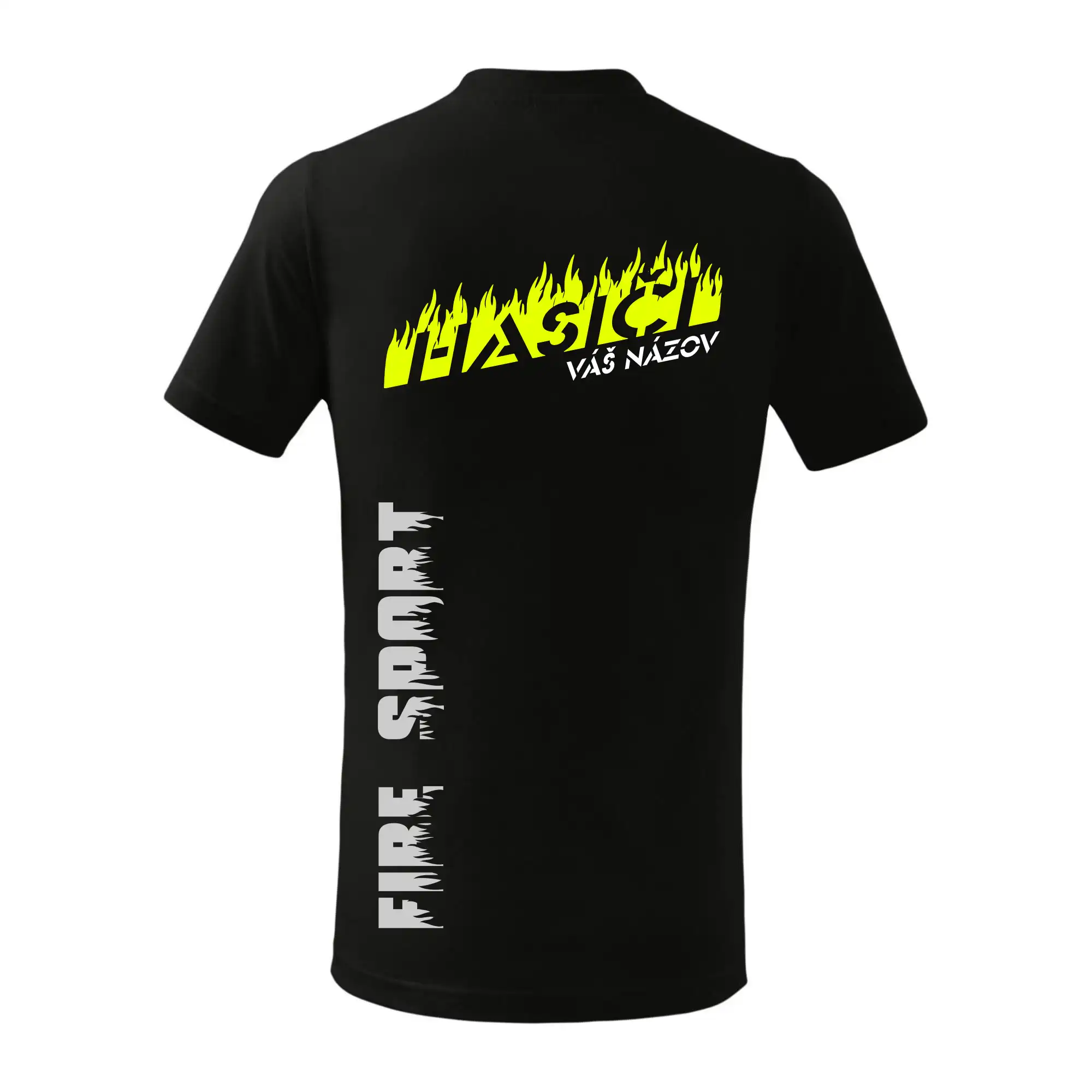 Hasiči - oheň - Váš názov - Prsník + chrbát