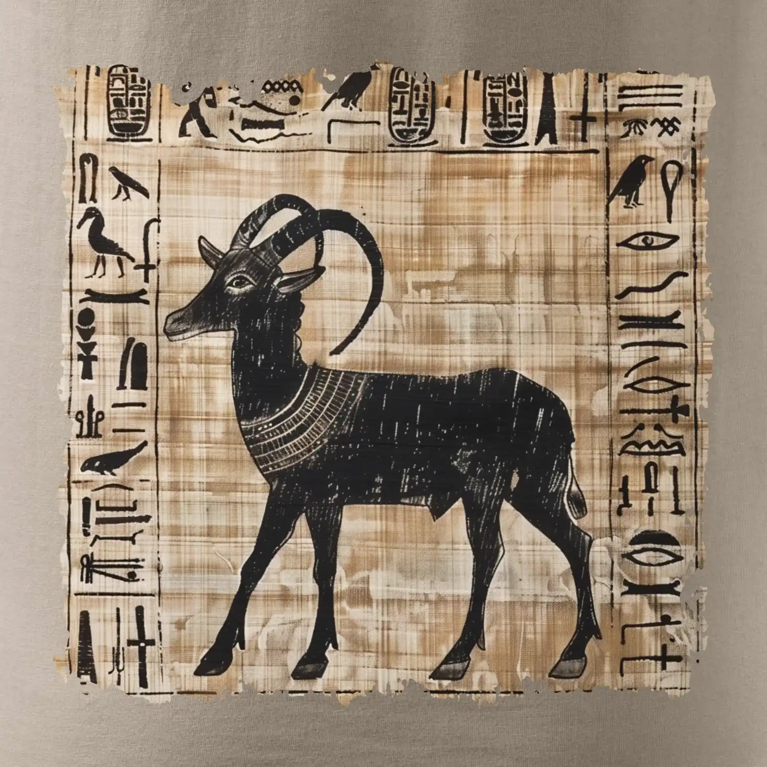 Egyptské hieroglyfy koza