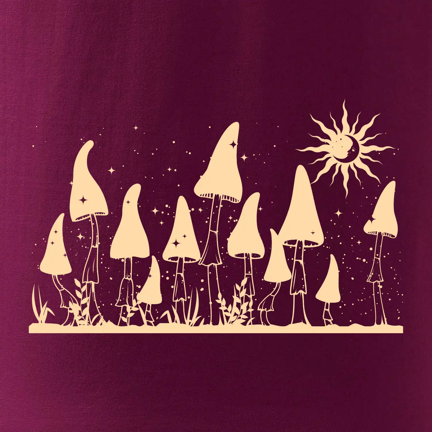 Goblincore noční krajina