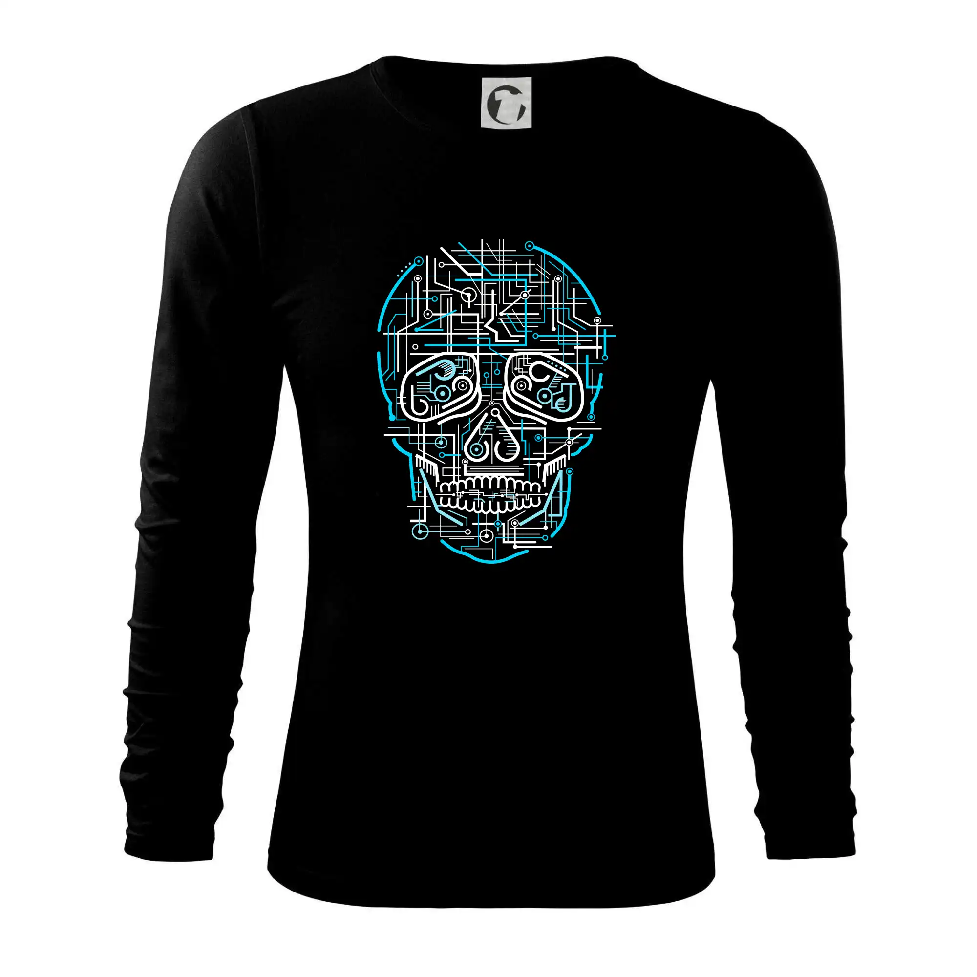 Grafické tričká - Electric Skull - Tričko s dlhým rukávom FIT-T long sleeve