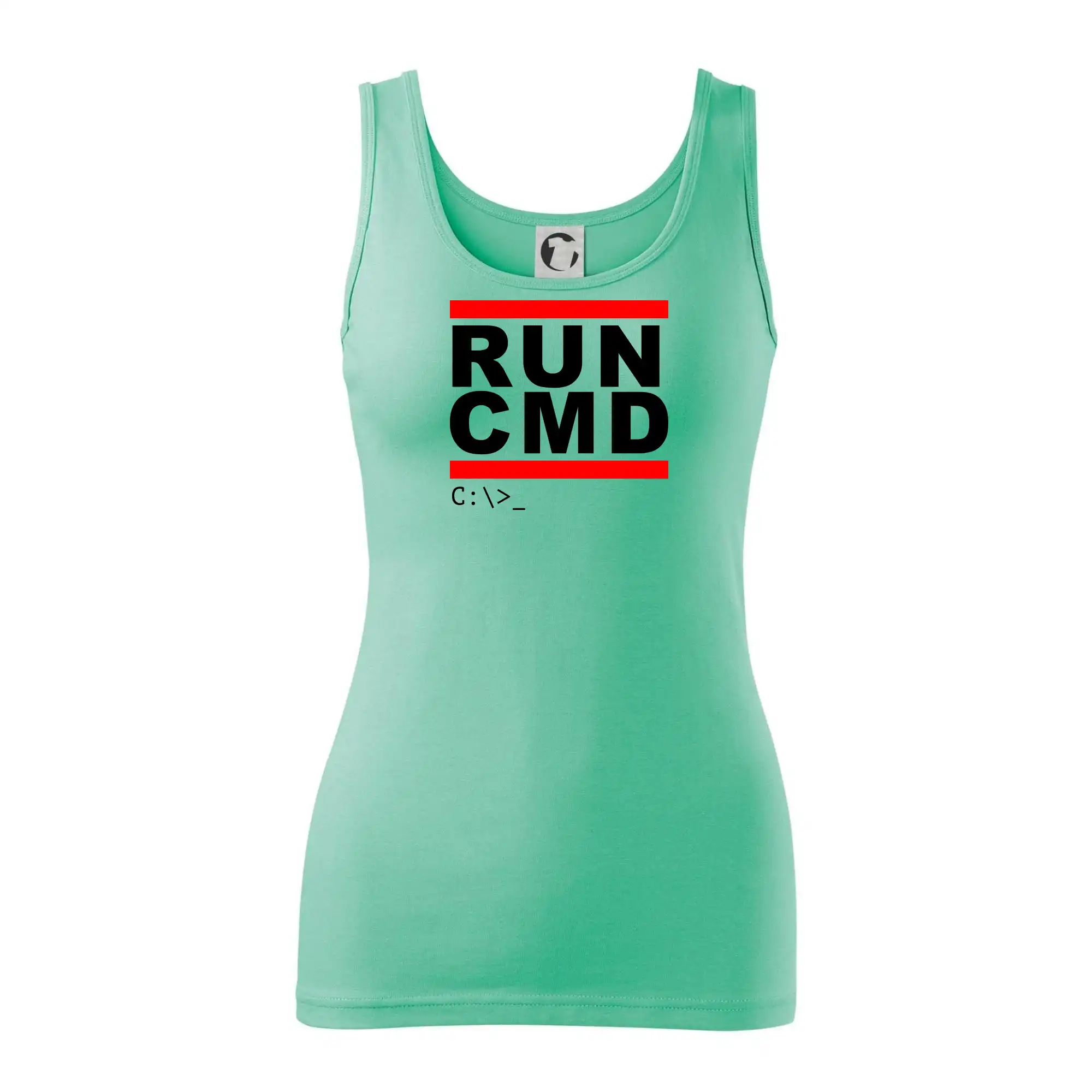 Tričká pre ajťákov - Run CMD - Dámske tielko