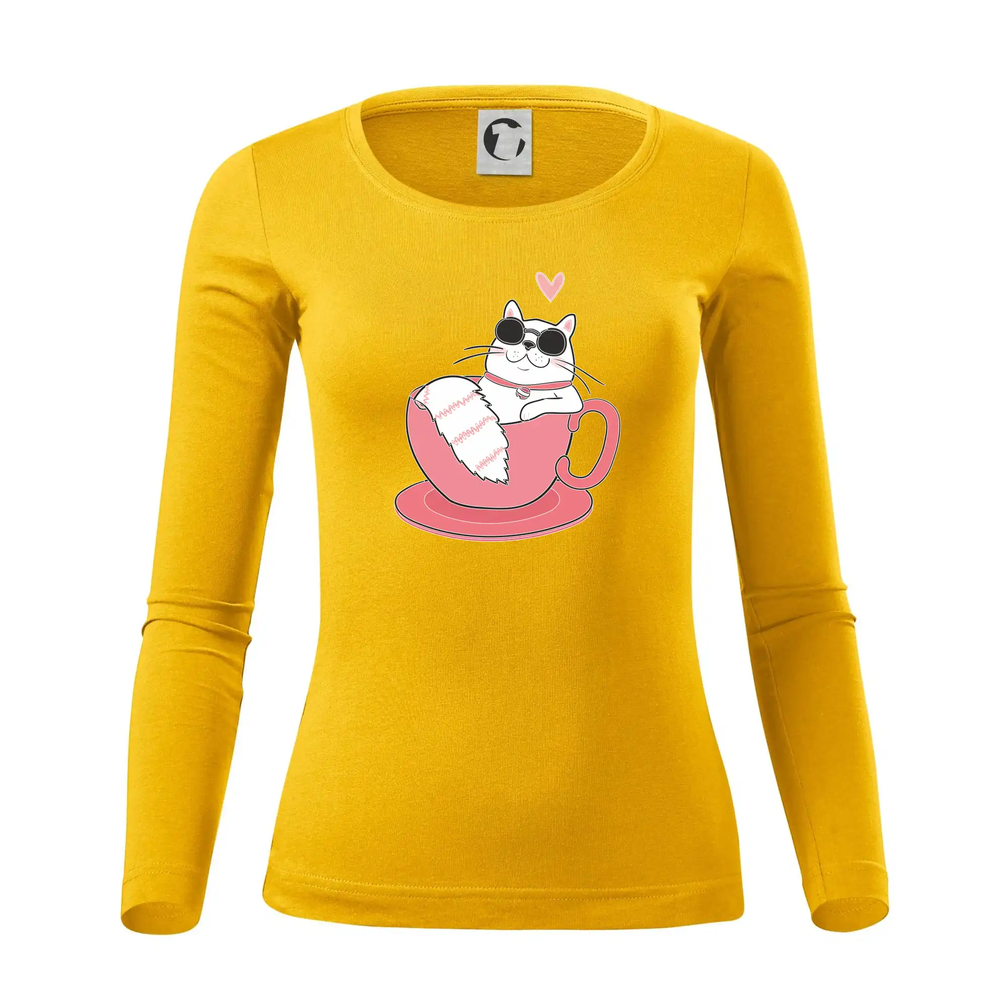 Hustá kočka v hrníčku