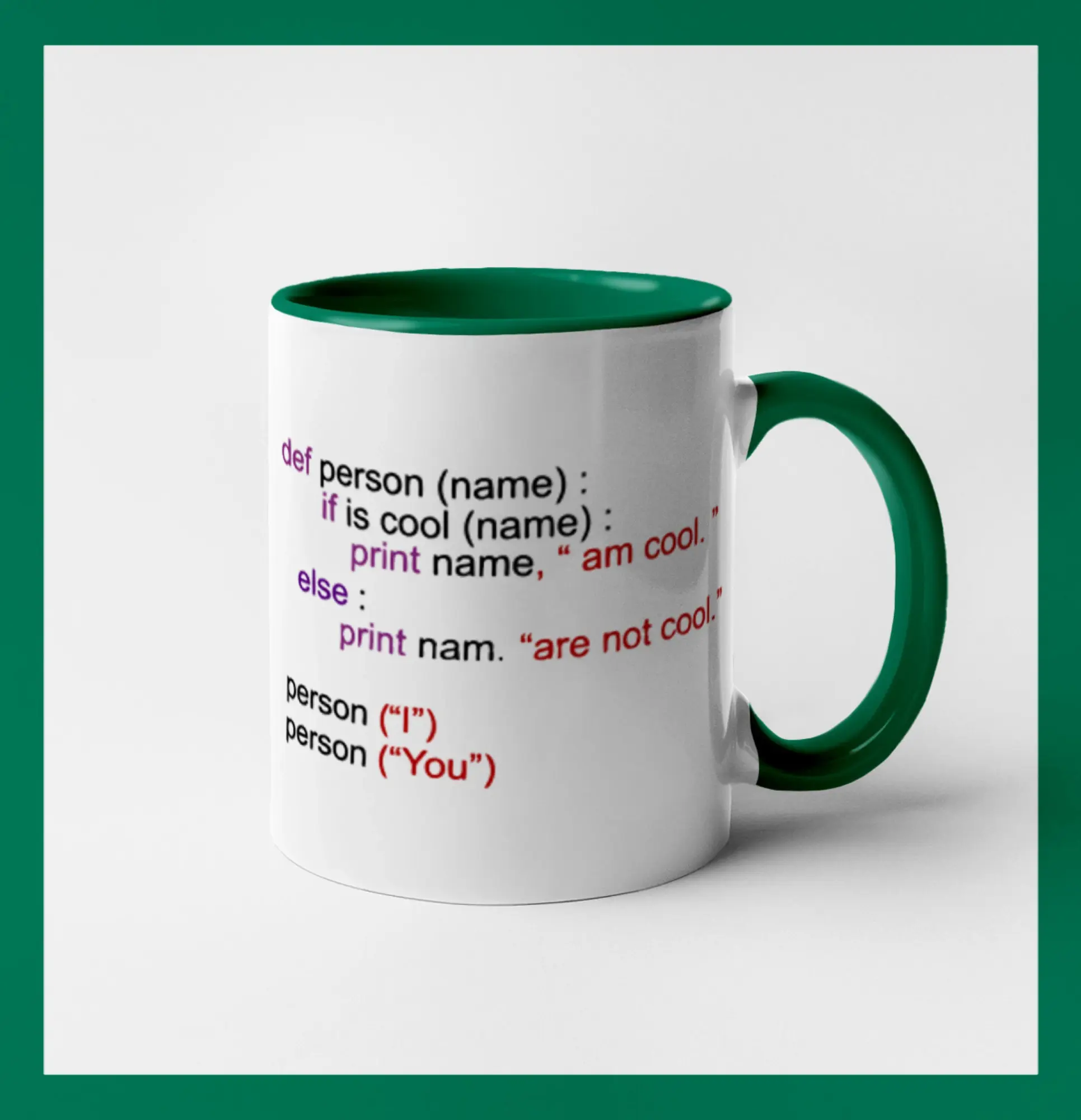 Python I am cool, You are not cool