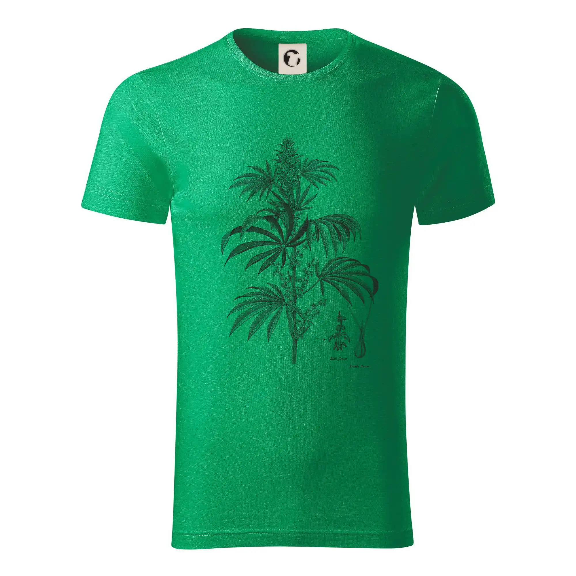 Konopí kytka černobílá