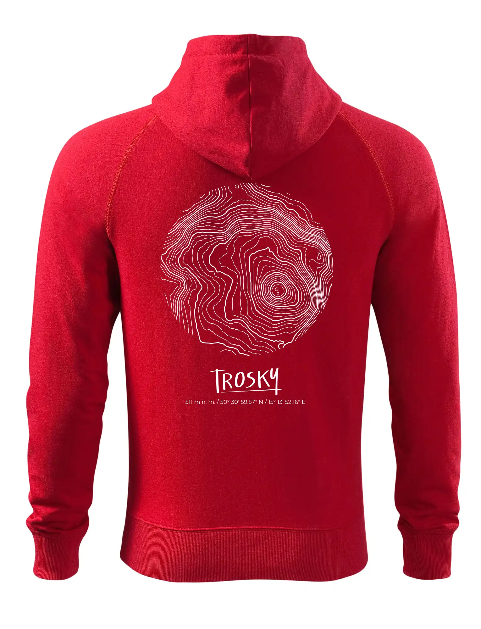 Trosky - vrstevnice v kruhu