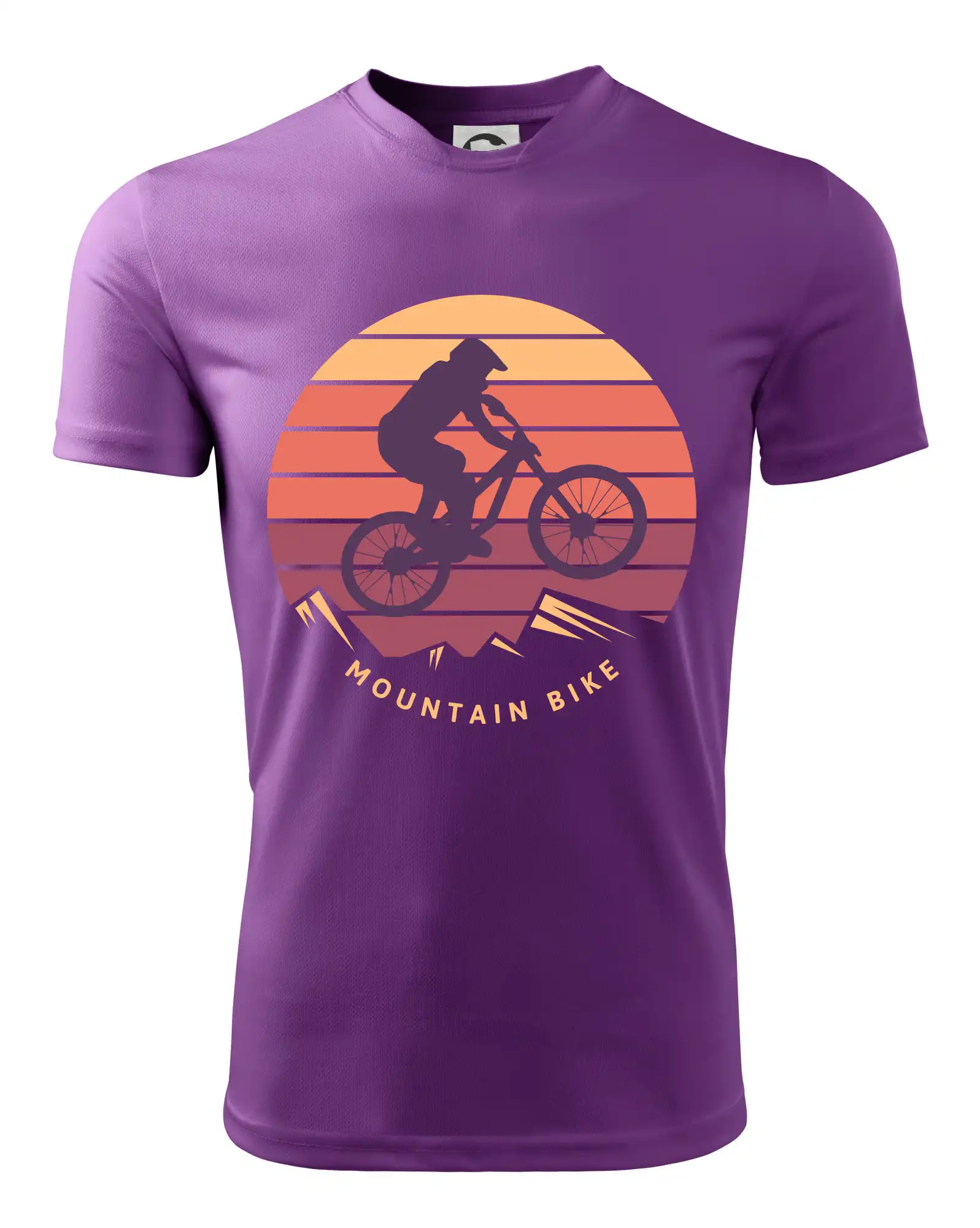 MTB barevné kolo západ slunce